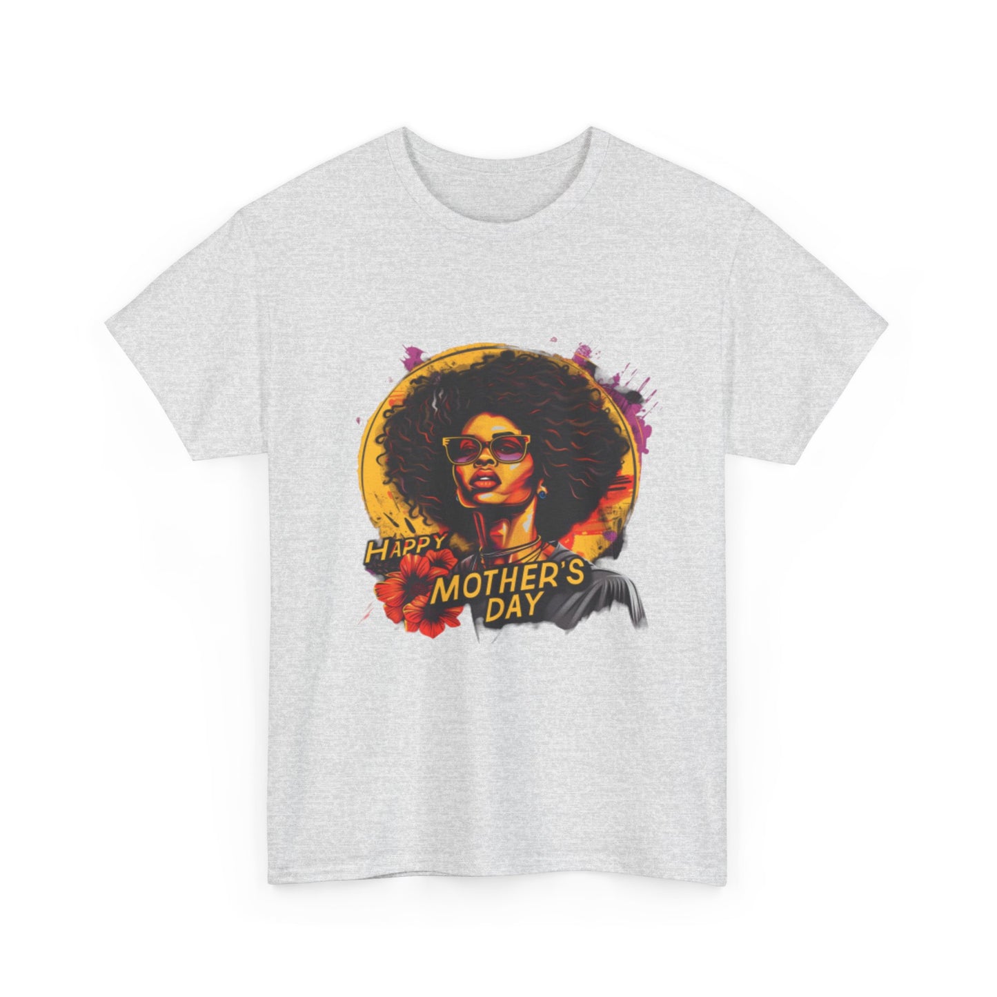 Happy Mother's Day African American Mom Graphic Unisex Heavy Cotton Tee Cotton Funny Humorous Graphic Soft Premium Unisex Men Women Ash T-shirt Birthday Gift-51