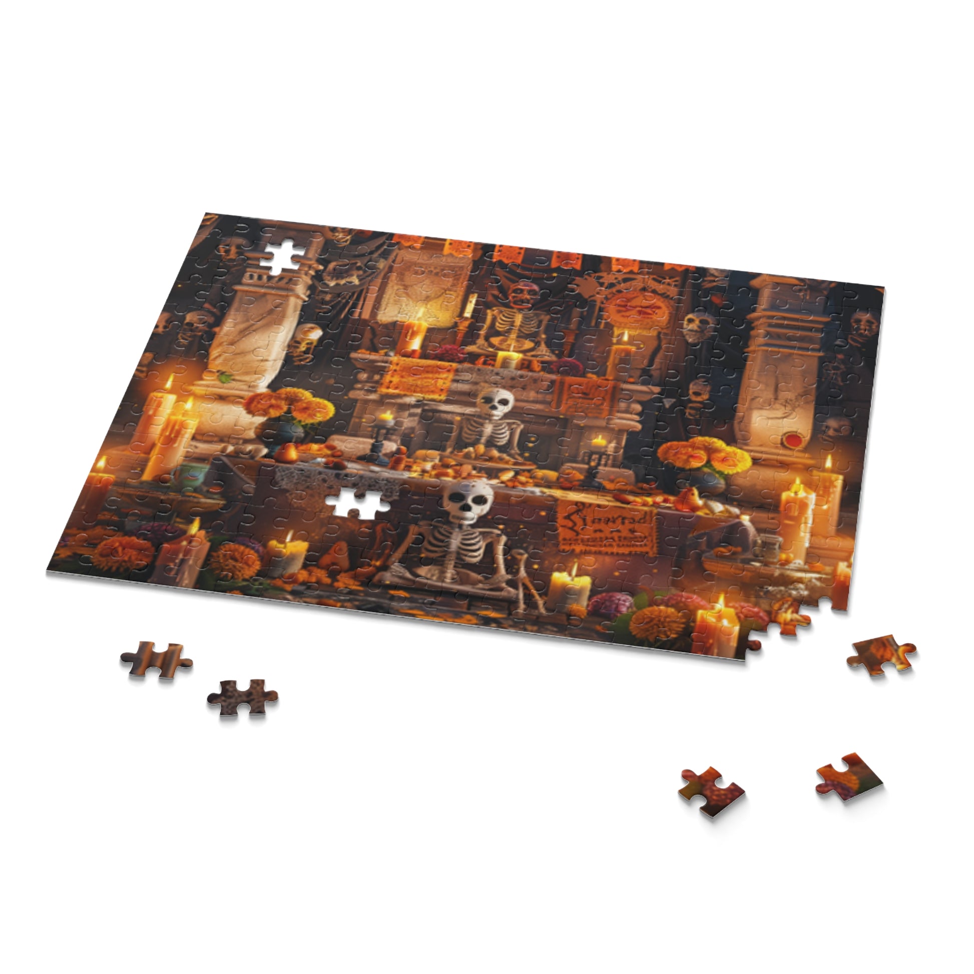 Mexican Art Day of the Dead Día de Muertos Jigsaw Puzzle Adult Birthday Business Jigsaw Puzzle Gift for Him Funny Humorous Indoor Outdoor Game Gift For Her Online-9