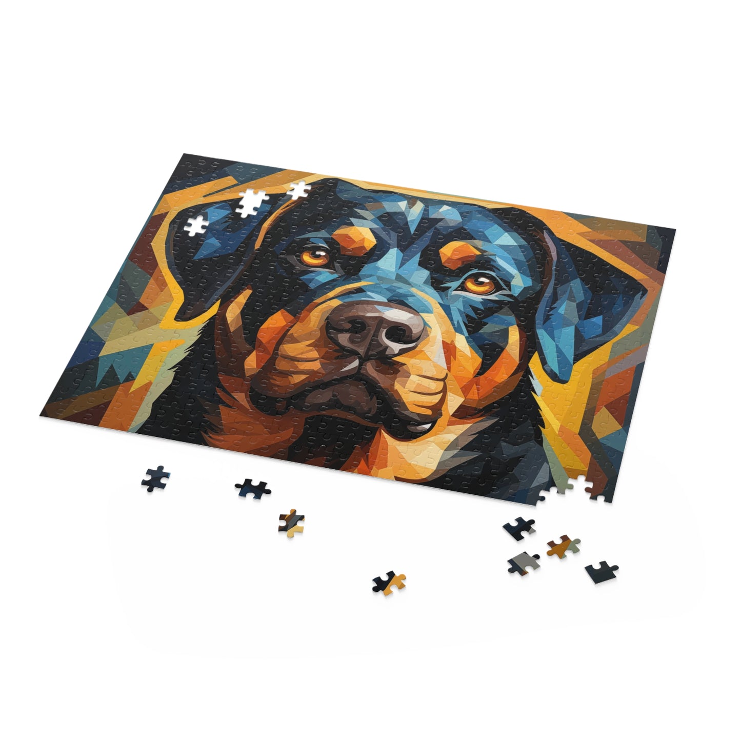 Abstract Rottweiler Dog Jigsaw Puzzle for Boys, Girls, Kids Adult Birthday Business Jigsaw Puzzle Gift for Him Funny Humorous Indoor Outdoor Game Gift For Her Online-5