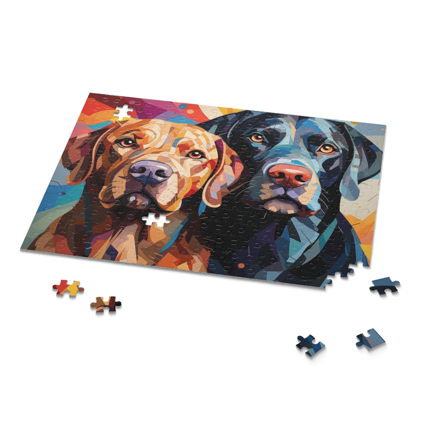 Labrador Dog Abstract Watercolor Jigsaw Puzzle for Boys, Girls, Kids Adult Birthday Business Jigsaw Puzzle Gift for Him Funny Humorous Indoor Outdoor Game Gift For Her Online-9