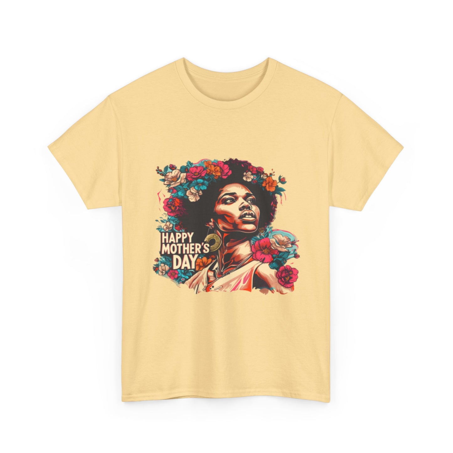 Happy Mother's Day African American Mom Graphic Unisex Heavy Cotton Tee Cotton Funny Humorous Graphic Soft Premium Unisex Men Women Yellow Haze T-shirt Birthday Gift-45