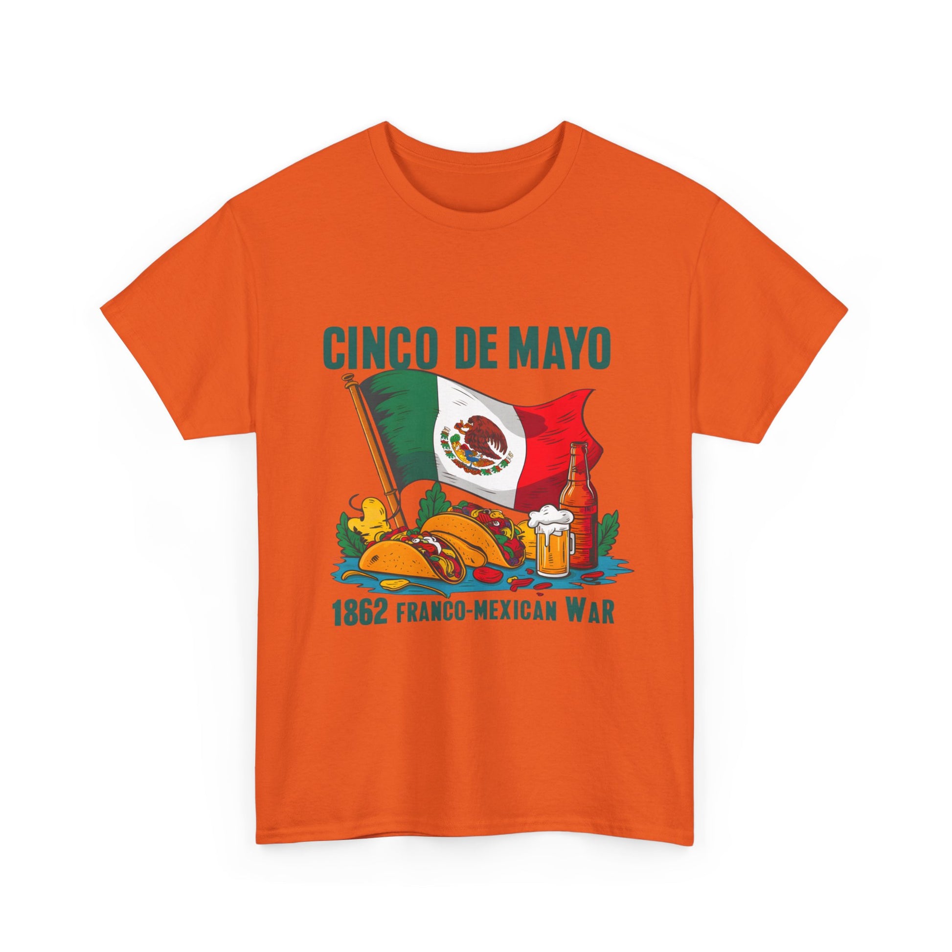 Cinco De Mayo Mexican Independence Day Graphic Unisex Heavy Cotton Tee Cotton Funny Humorous Graphic Soft Premium Unisex Men Women Orange T-shirt Birthday Gift-30