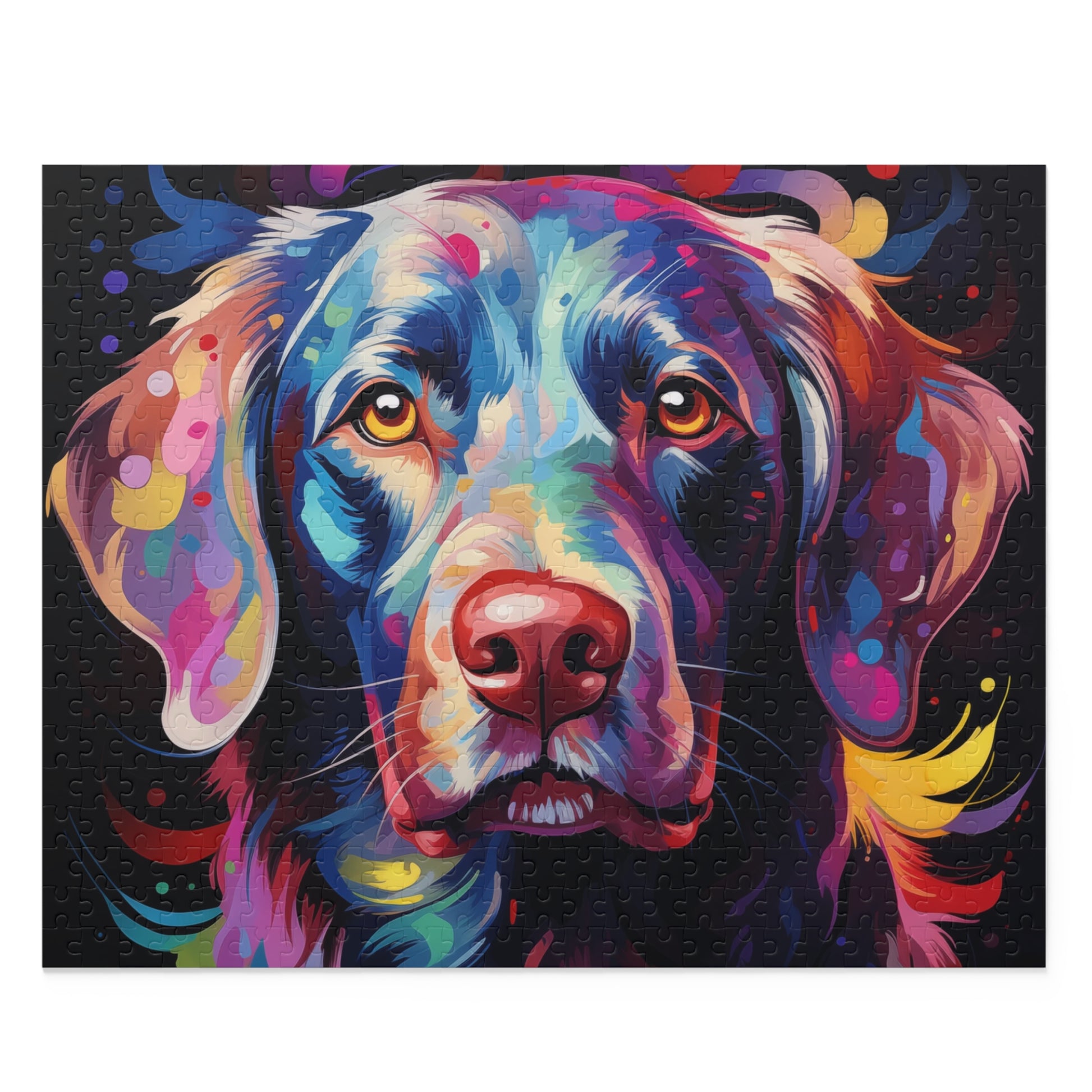 Vibrant Labrador Jigsaw Dog Puzzle for Boys, Girls, Kids Adult Birthday Business Jigsaw Puzzle Gift for Him Funny Humorous Indoor Outdoor Game Gift For Her Online-1