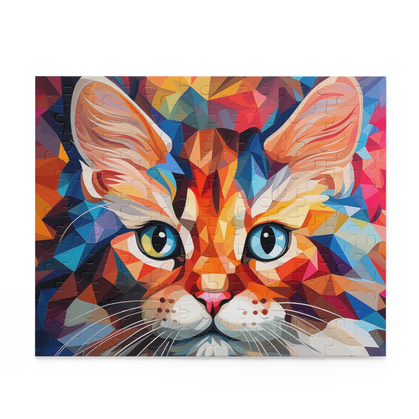 Abstract Cat Oil Paint Jigsaw Puzzle for Boys, Girls, Kids Adult Birthday Business Jigsaw Puzzle Gift for Him Funny Humorous Indoor Outdoor Game Gift For Her Online-2