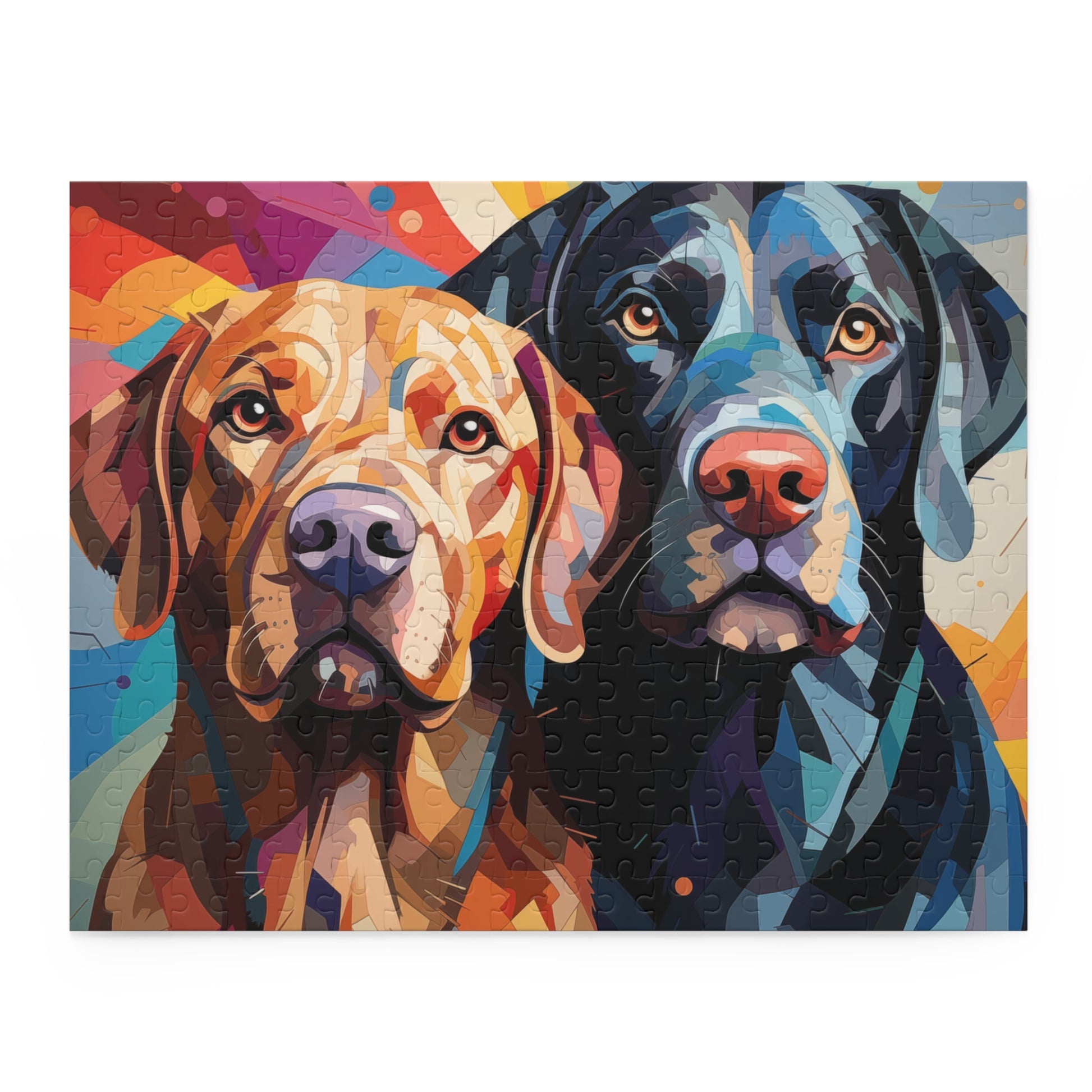 Labrador Dog Abstract Watercolor Jigsaw Puzzle for Boys, Girls, Kids Adult Birthday Business Jigsaw Puzzle Gift for Him Funny Humorous Indoor Outdoor Game Gift For Her Online-3