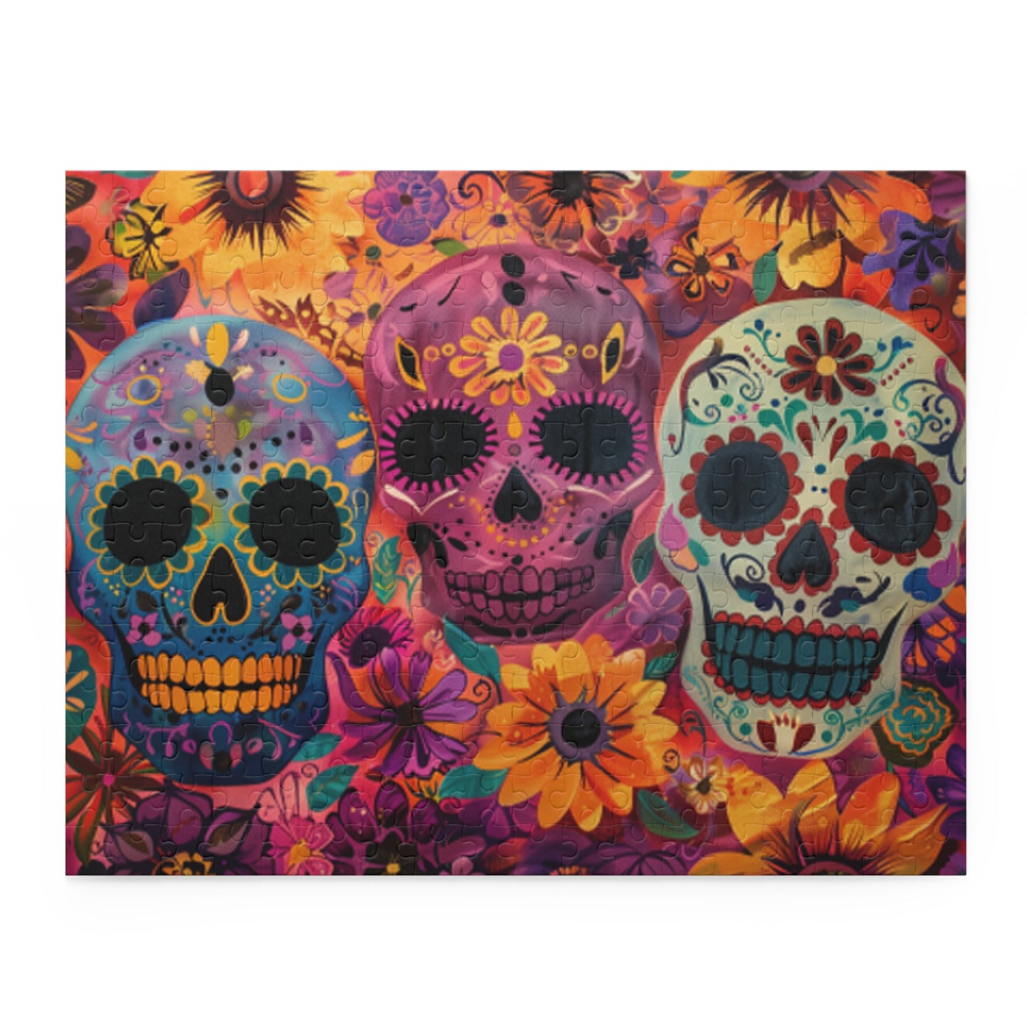 Mexican Art Day of the Dead Día de Muertos Jigsaw Puzzle Adult Birthday Business Jigsaw Puzzle Gift for Him Funny Humorous Indoor Outdoor Game Gift For Her Online-3