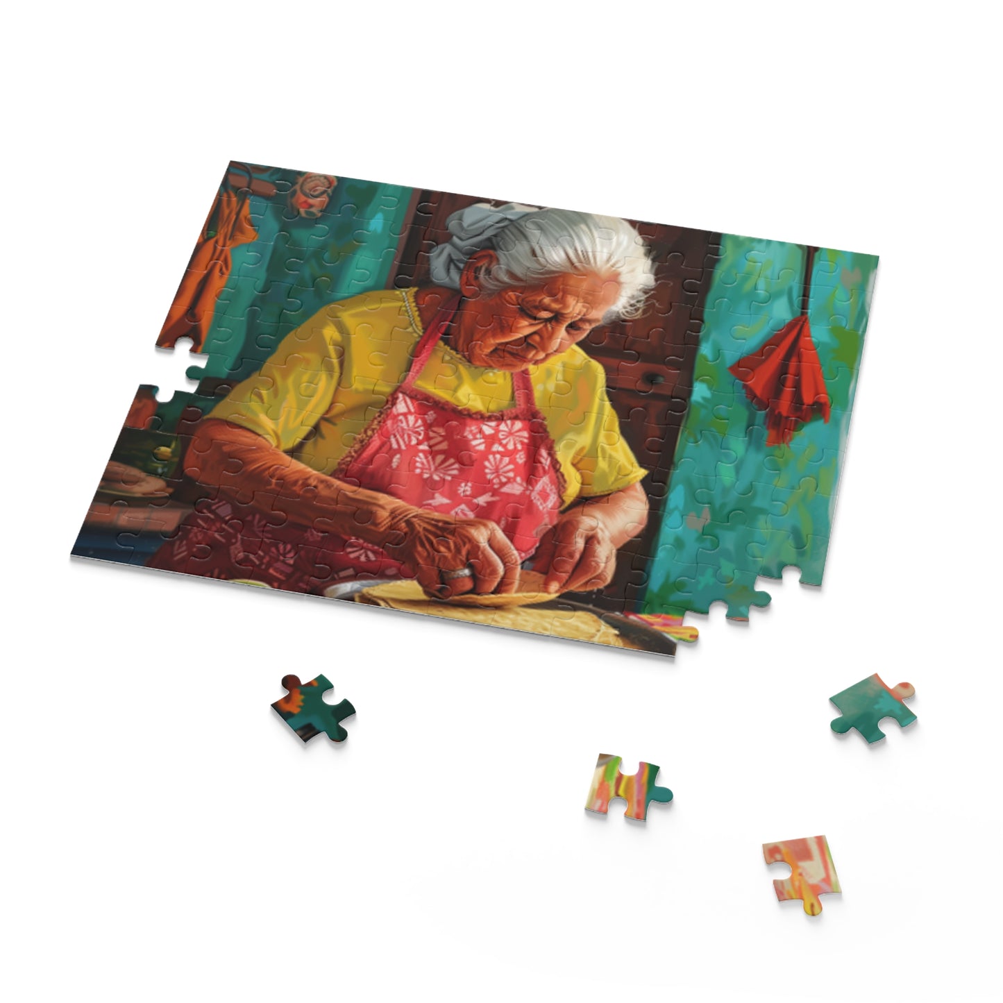 Mexican Art Retro Women Jigsaw Puzzle Adult Birthday Business Jigsaw Puzzle Gift for Him Funny Humorous Indoor Outdoor Game Gift For Her Online-7