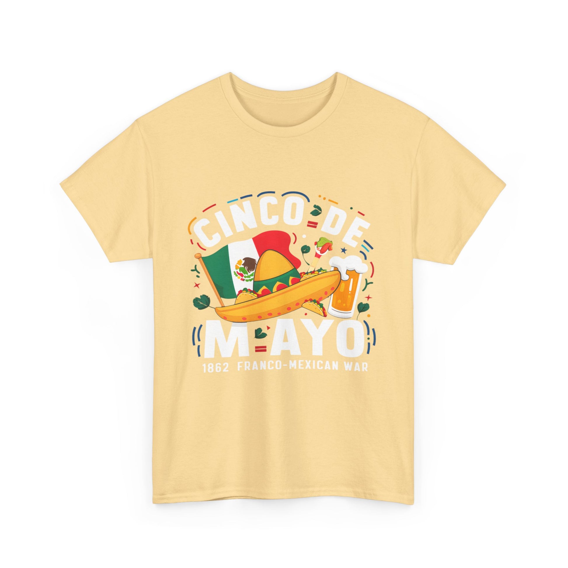 Cinco De Mayo Mexican Independence Day Graphic Unisex Heavy Cotton Tee Cotton Funny Humorous Graphic Soft Premium Unisex Men Women Yellow Haze T-shirt Birthday Gift-45