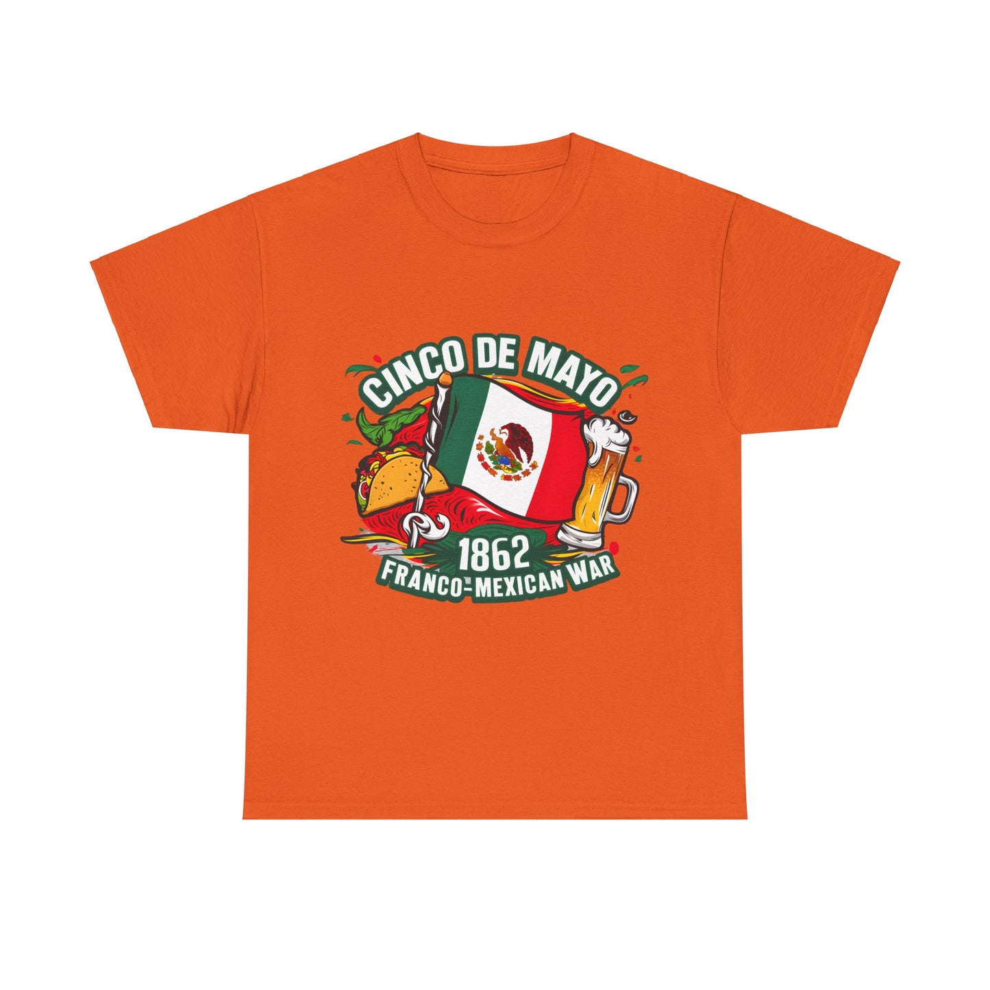 Cinco De Mayo Mexican Independence Day Graphic Unisex Heavy Cotton Tee Cotton Funny Humorous Graphic Soft Premium Unisex Men Women Orange T-shirt Birthday Gift-6