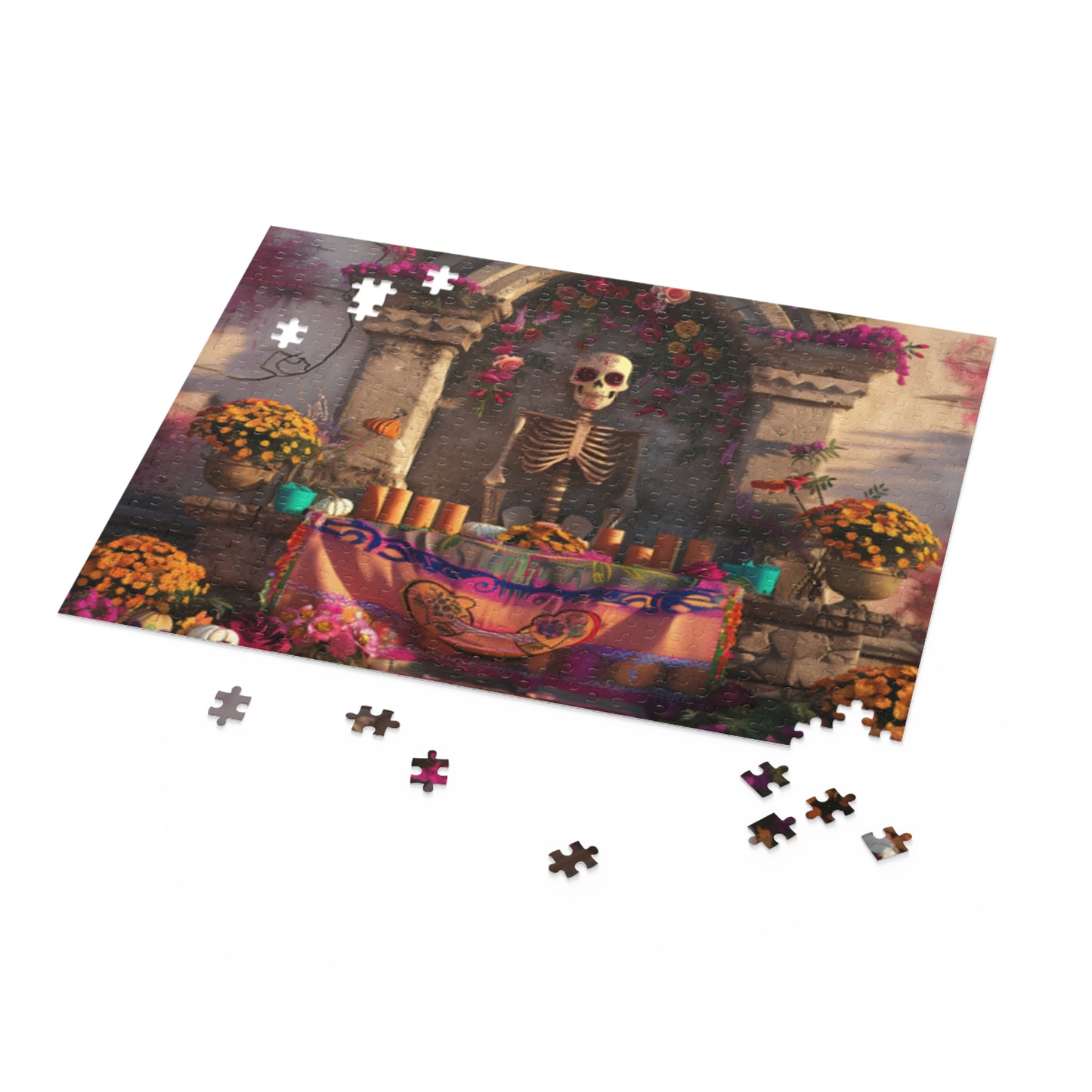 Mexican Art Day of the Dead Día de Muertos Jigsaw Puzzle Adult Birthday Business Jigsaw Puzzle Gift for Him Funny Humorous Indoor Outdoor Game Gift For Her Online-5