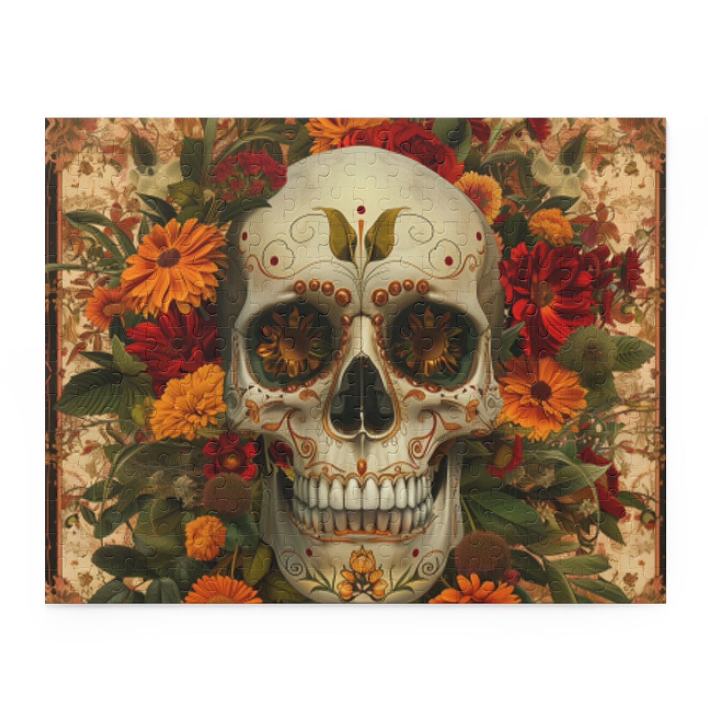 Mexican Art Day of the Dead Día de Muertos Jigsaw Puzzle Adult Birthday Business Jigsaw Puzzle Gift for Him Funny Humorous Indoor Outdoor Game Gift For Her Online-3