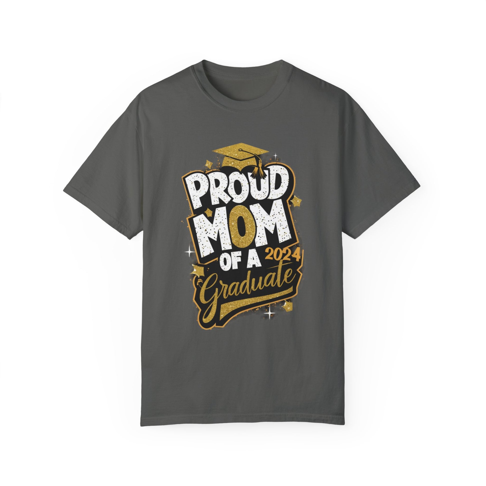 Proud Mom of a 2024 Graduate Unisex Garment-dyed T-shirt Cotton Funny Humorous Graphic Soft Premium Unisex Men Women Pepper T-shirt Birthday Gift-12