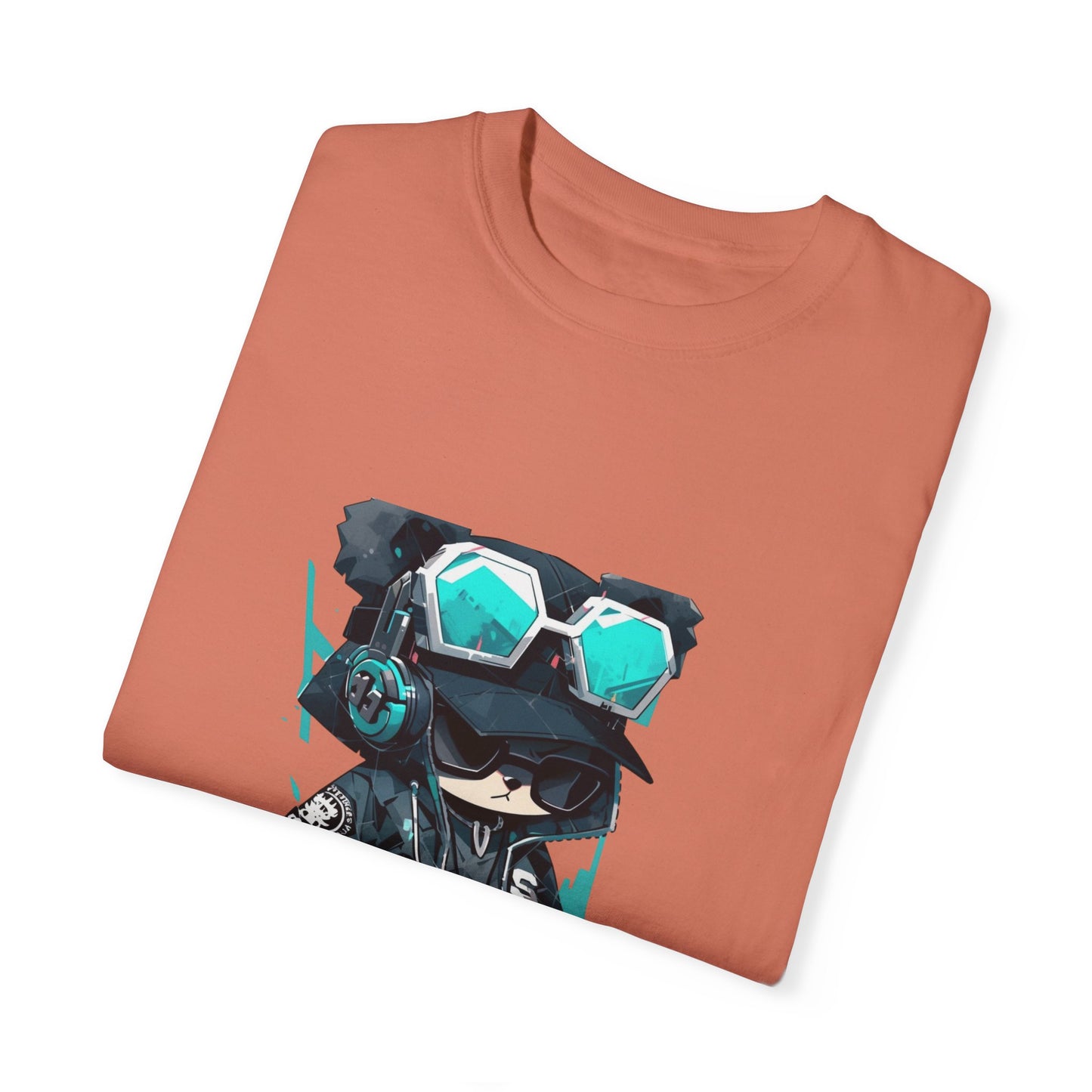 Hip Hop Teddy Bear Graphic Unisex Garment-dyed T-shirt Cotton Funny Humorous Graphic Soft Premium Unisex Men Women Terracotta T-shirt Birthday Gift-56