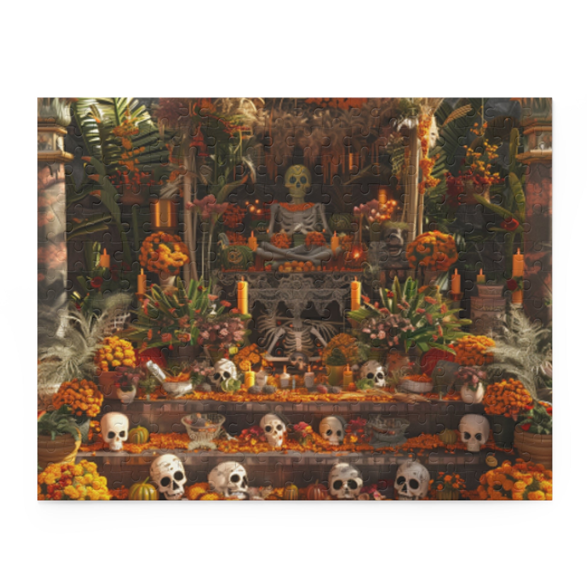 Mexican Art Day of the Dead Día de Muertos Jigsaw Puzzle Adult Birthday Business Jigsaw Puzzle Gift for Him Funny Humorous Indoor Outdoor Game Gift For Her Online-3