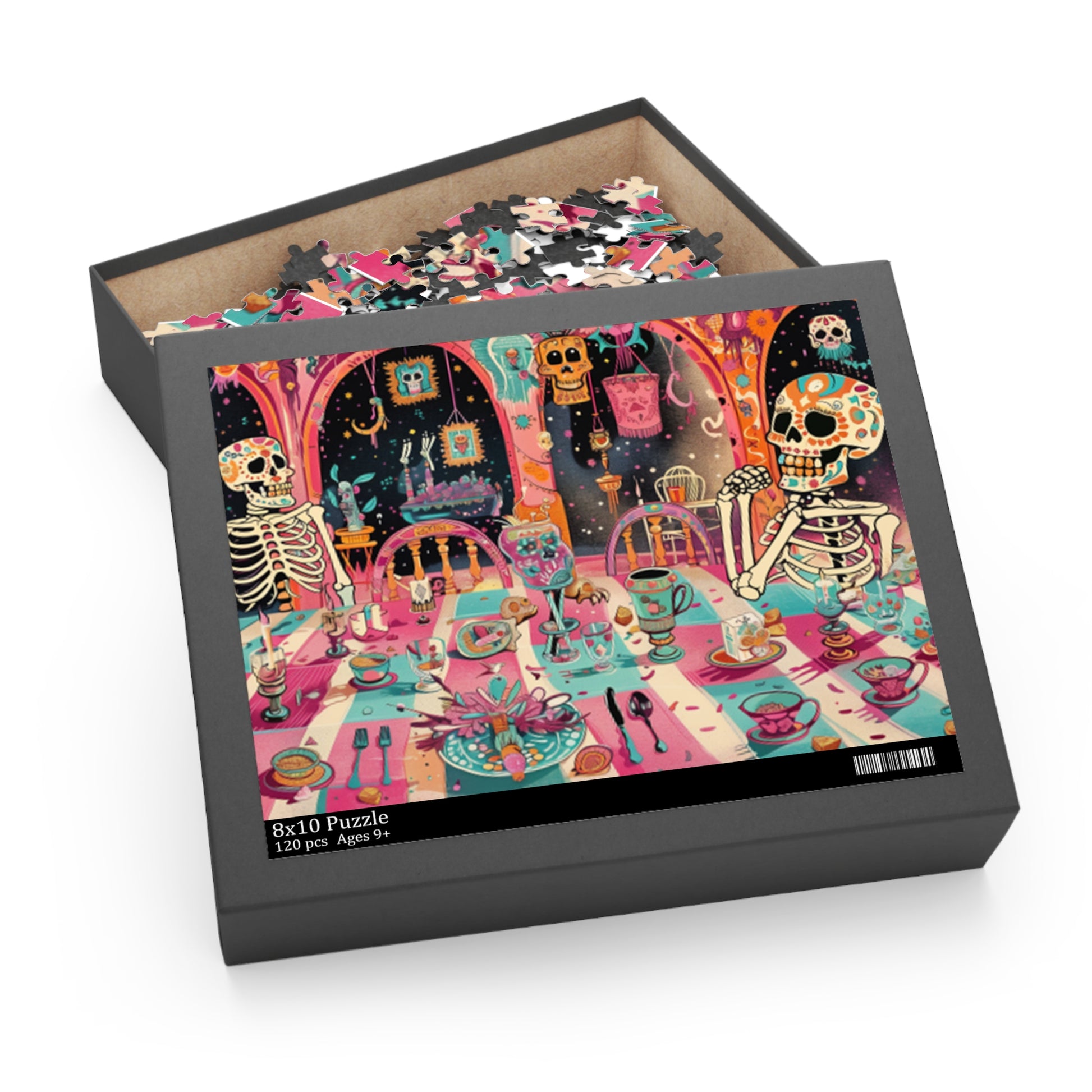 Mexican Art Day of the Dead Día de Muertos Jigsaw Puzzle Adult Birthday Business Jigsaw Puzzle Gift for Him Funny Humorous Indoor Outdoor Game Gift For Her Online-6