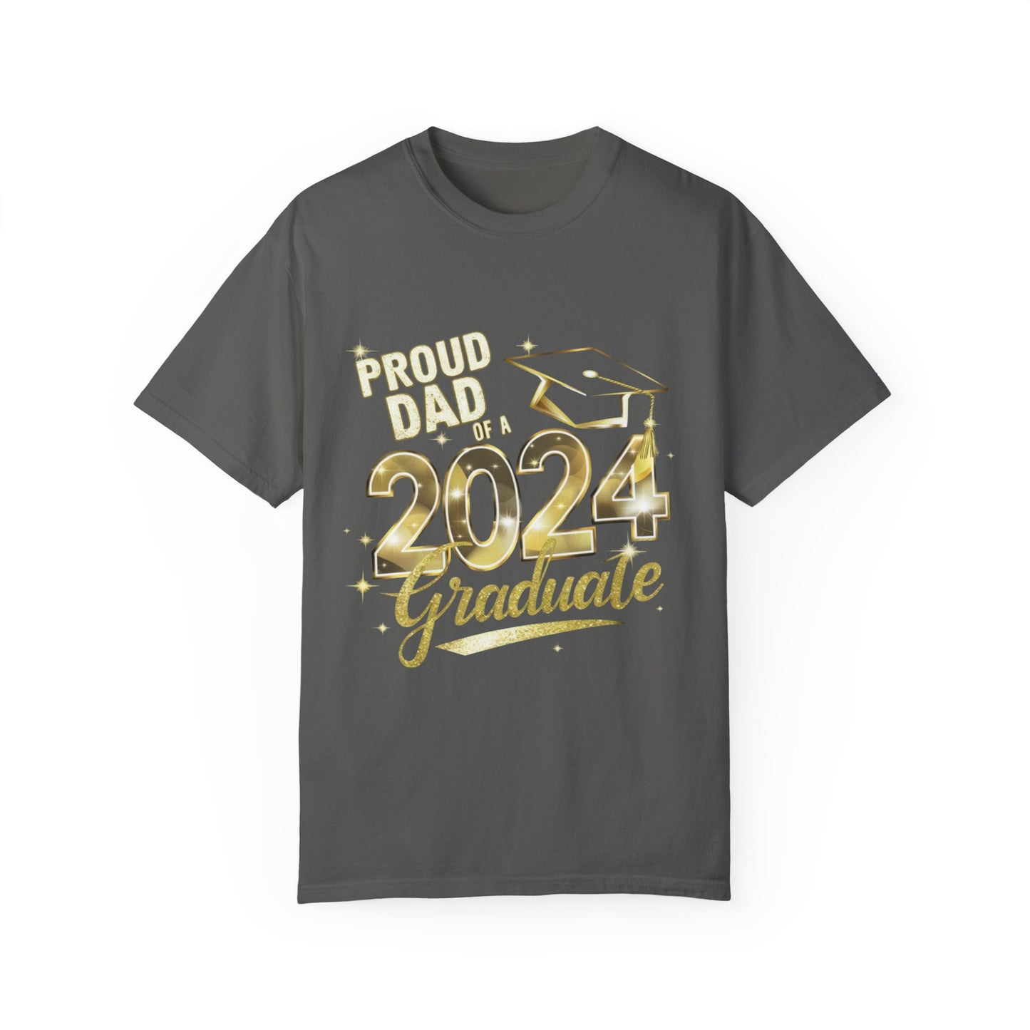Proud of Dad 2024 Graduate Unisex Garment-dyed T-shirt Cotton Funny Humorous Graphic Soft Premium Unisex Men Women Pepper T-shirt Birthday Gift-12