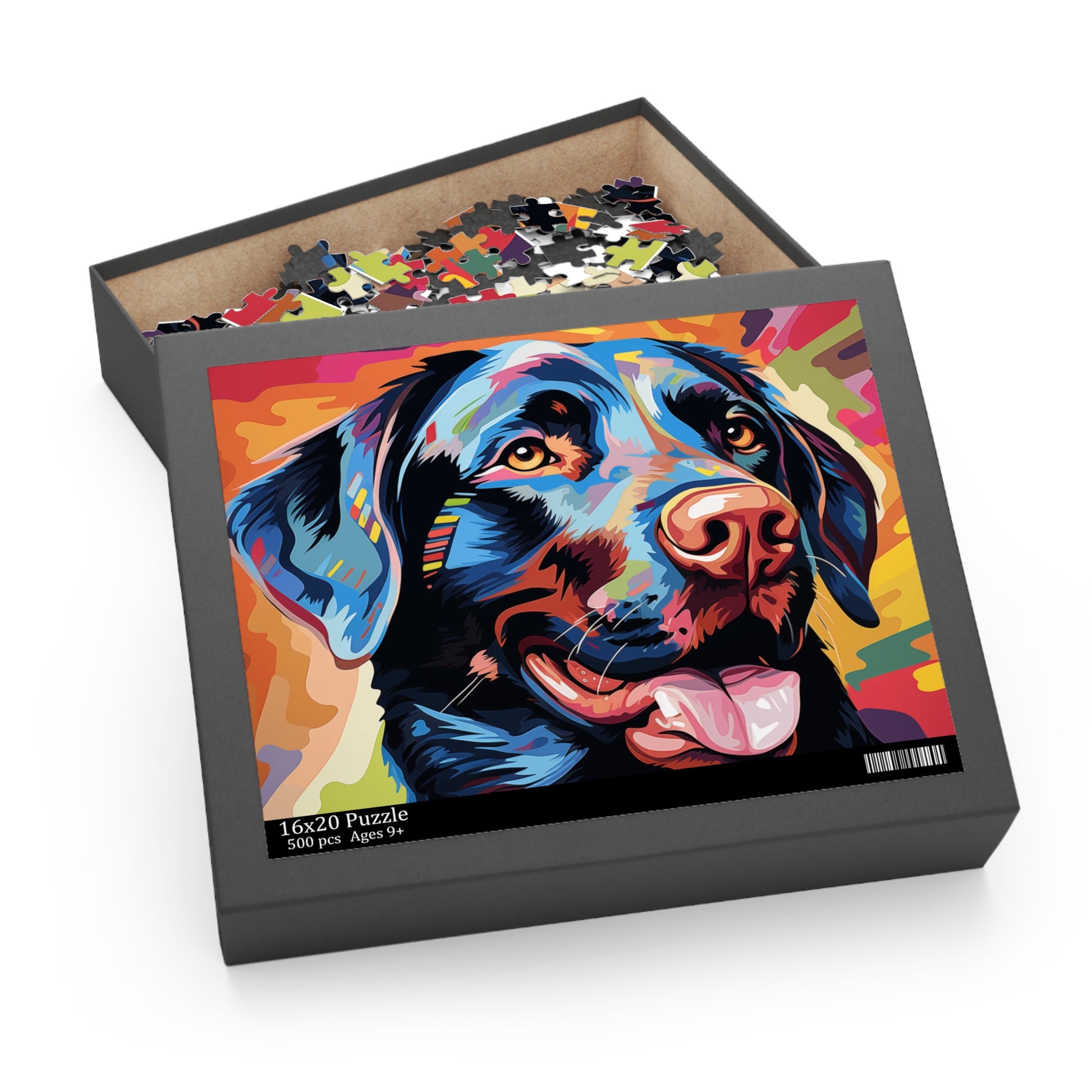 Labrador Dog Vibrant Abstract Watercolor Jigsaw Puzzle for Boys, Girls, Kids Adult Birthday Business Jigsaw Puzzle Gift for Him Funny Humorous Indoor Outdoor Game Gift For Her Online-4