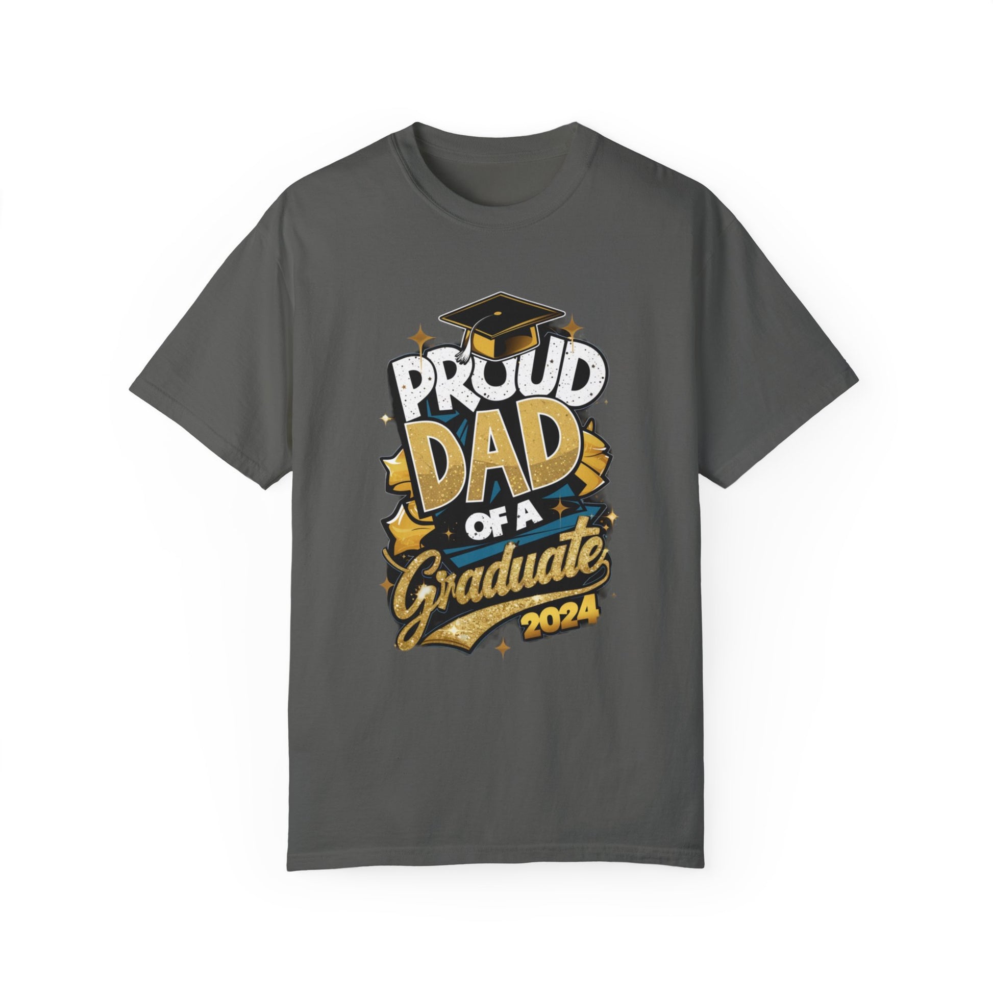 Proud Dad of a 2024 Graduate Unisex Garment-dyed T-shirt Cotton Funny Humorous Graphic Soft Premium Unisex Men Women Pepper T-shirt Birthday Gift-12