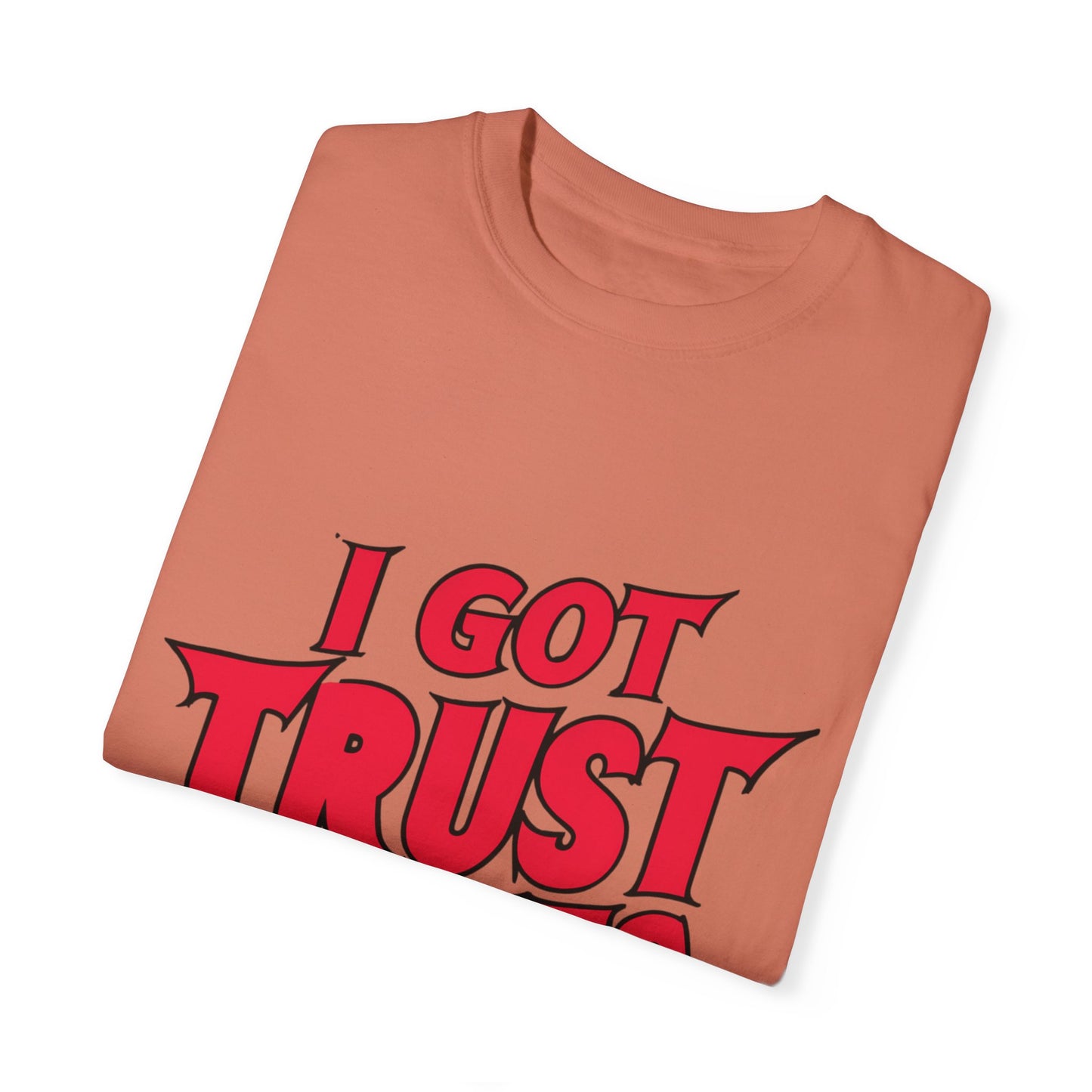 I Got Trust Issues Urban Hip Hop Graphic Unisex Garment-dyed T-shirt Cotton Funny Humorous Graphic Soft Premium Unisex Men Women Terracotta T-shirt Birthday Gift-56