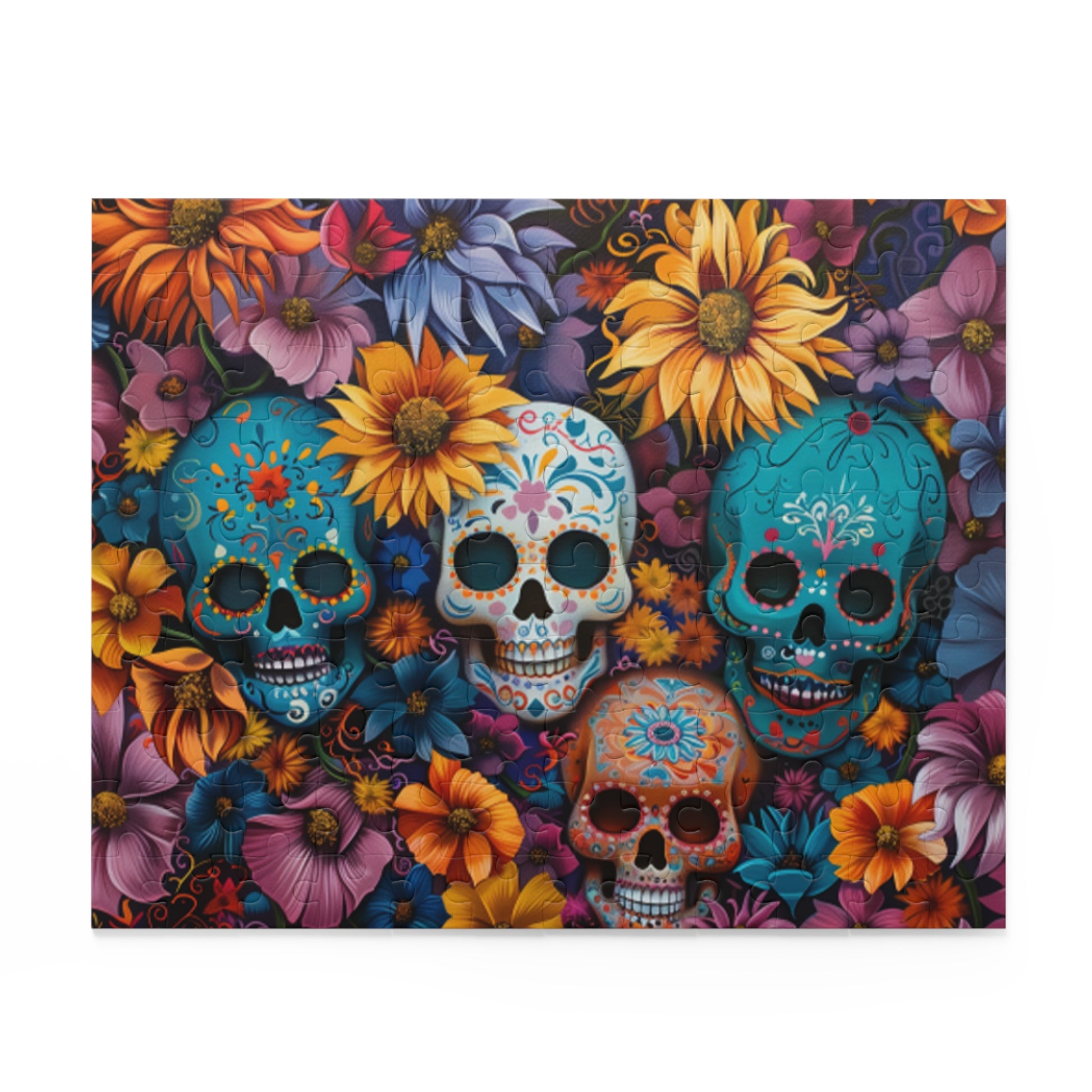 Mexican Art Day of the Dead Día de Muertos Jigsaw Puzzle Adult Birthday Business Jigsaw Puzzle Gift for Him Funny Humorous Indoor Outdoor Game Gift For Her Online-2