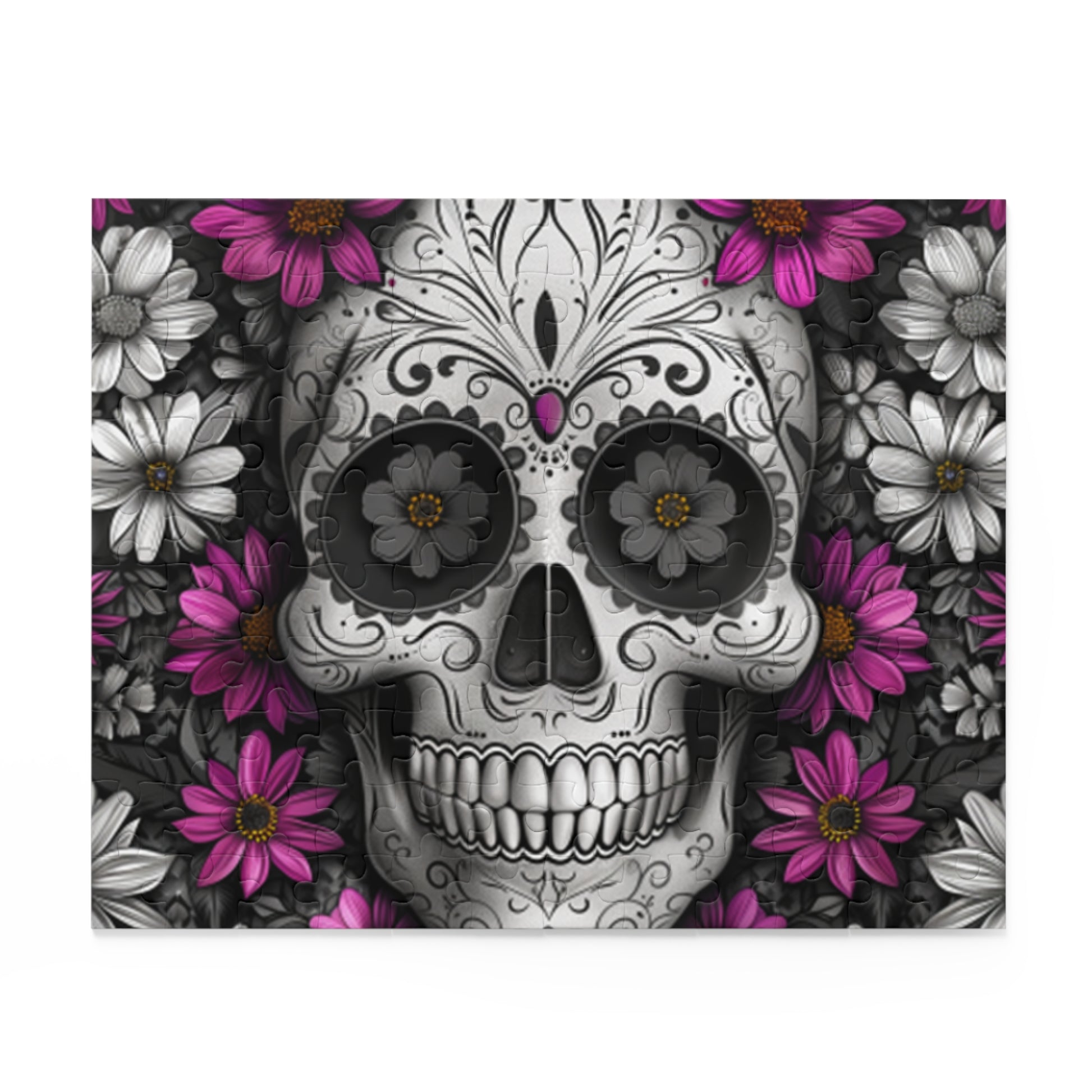 Mexican Art Day of the Dead Día de Muertos Jigsaw Puzzle Adult Birthday Business Jigsaw Puzzle Gift for Him Funny Humorous Indoor Outdoor Game Gift For Her Online-2
