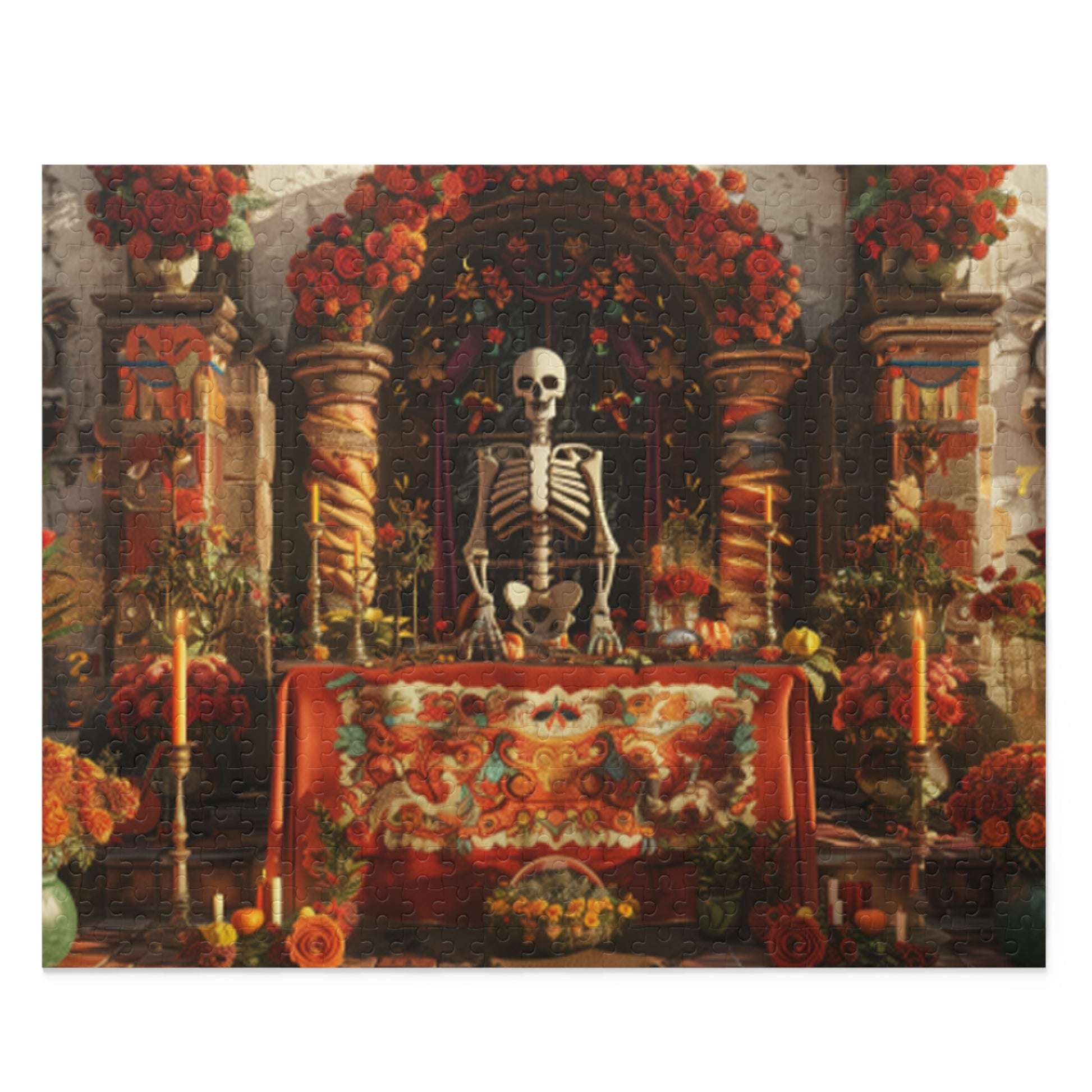 Mexican Art Day of the Dead Día de Muertos Jigsaw Puzzle Adult Birthday Business Jigsaw Puzzle Gift for Him Funny Humorous Indoor Outdoor Game Gift For Her Online-1