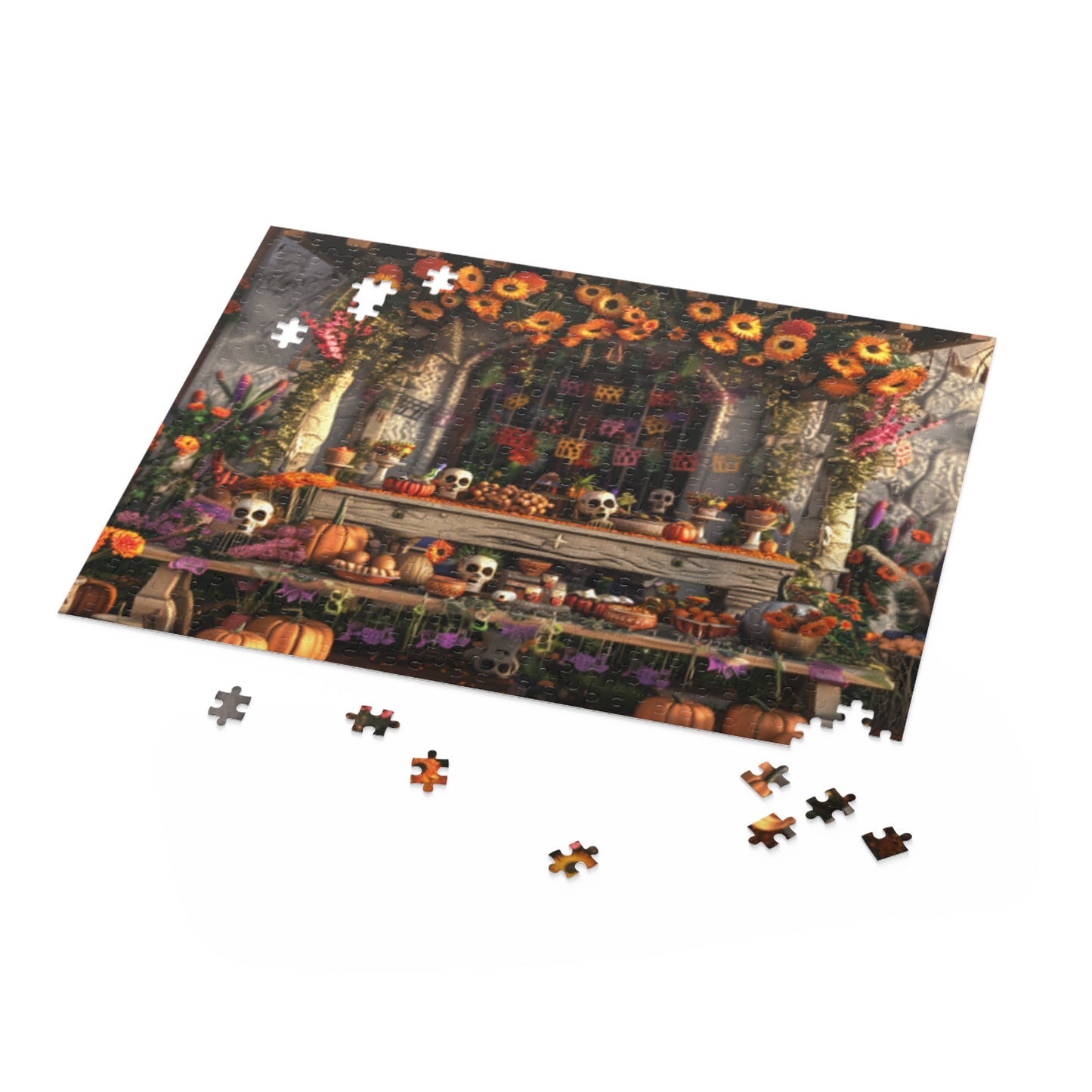 Mexican Art Day of the Dead Día de Muertos Jigsaw Puzzle Adult Birthday Business Jigsaw Puzzle Gift for Him Funny Humorous Indoor Outdoor Game Gift For Her Online-5