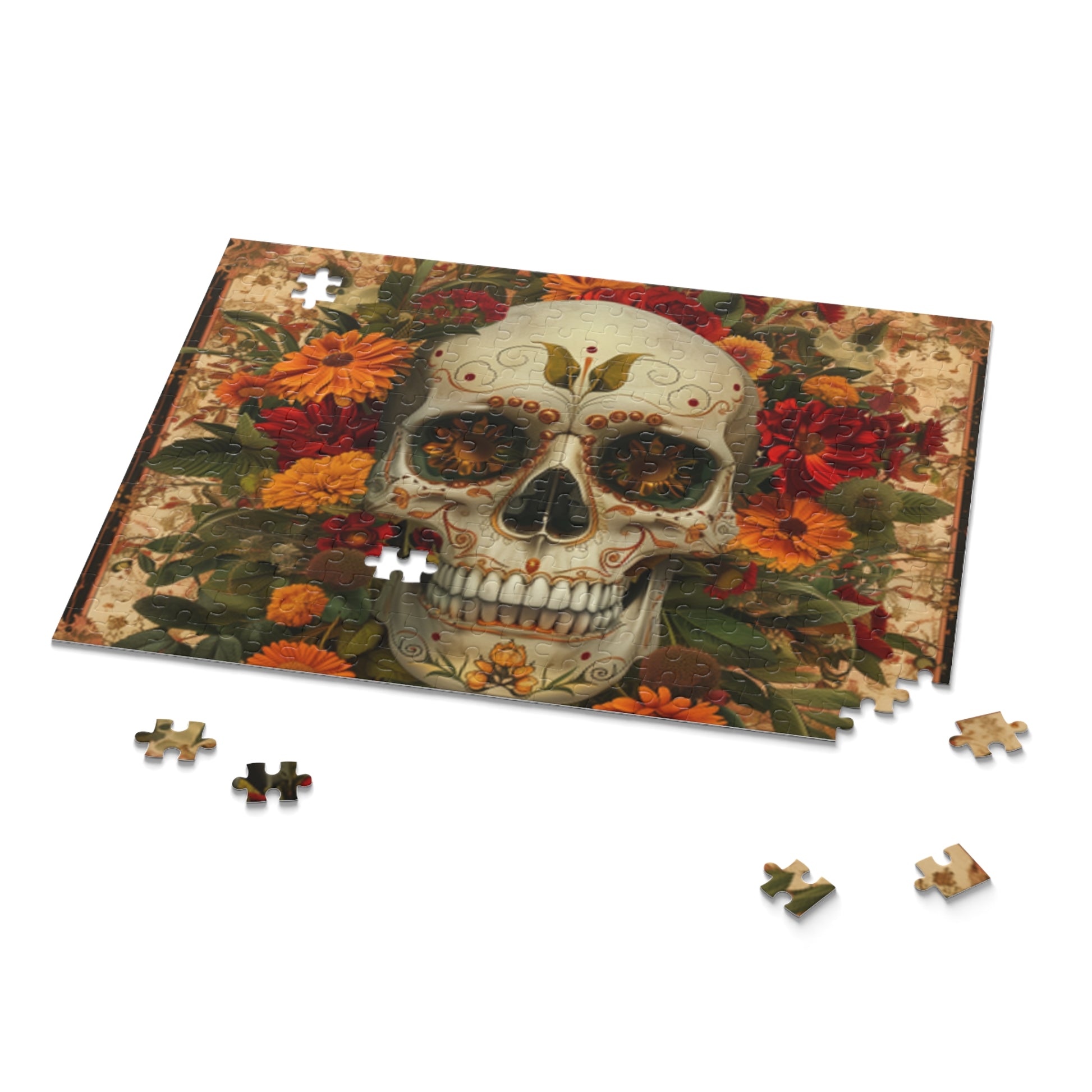 Mexican Art Day of the Dead Día de Muertos Jigsaw Puzzle Adult Birthday Business Jigsaw Puzzle Gift for Him Funny Humorous Indoor Outdoor Game Gift For Her Online-9