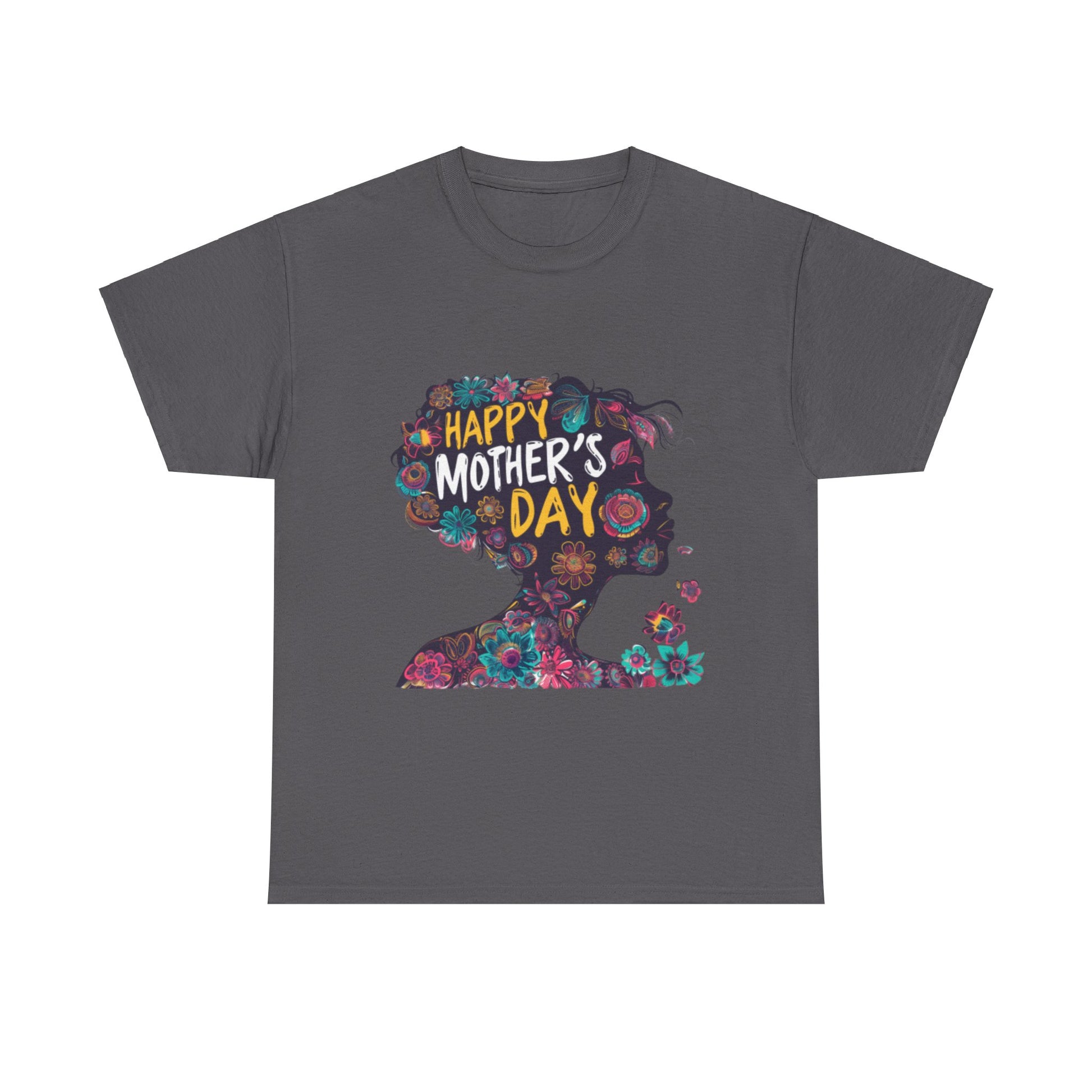 Happy Mother's Day African American Mom Graphic Unisex Heavy Cotton Tee Cotton Funny Humorous Graphic Soft Premium Unisex Men Women Charcoal T-shirt Birthday Gift-2