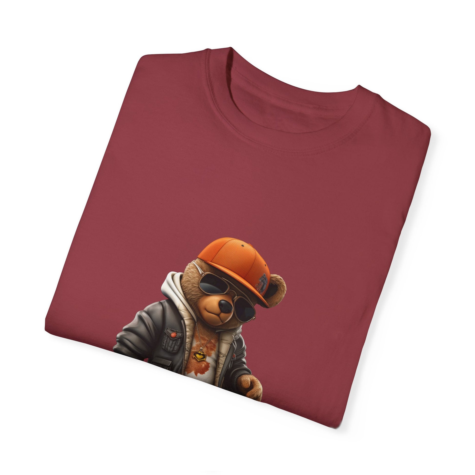 Hip Hop Teddy Bear Graphic Unisex Garment-dyed T-shirt Cotton Funny Humorous Graphic Soft Premium Unisex Men Women Chili T-shirt Birthday Gift-35