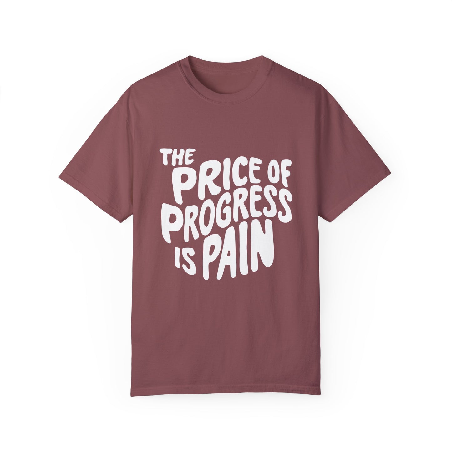 The Price of Progress is Pain Urban Sarcastic Graphic Unisex Garment Dyed T-shirt Cotton Funny Humorous Graphic Soft Premium Unisex Men Women Brick T-shirt Birthday Gift-4