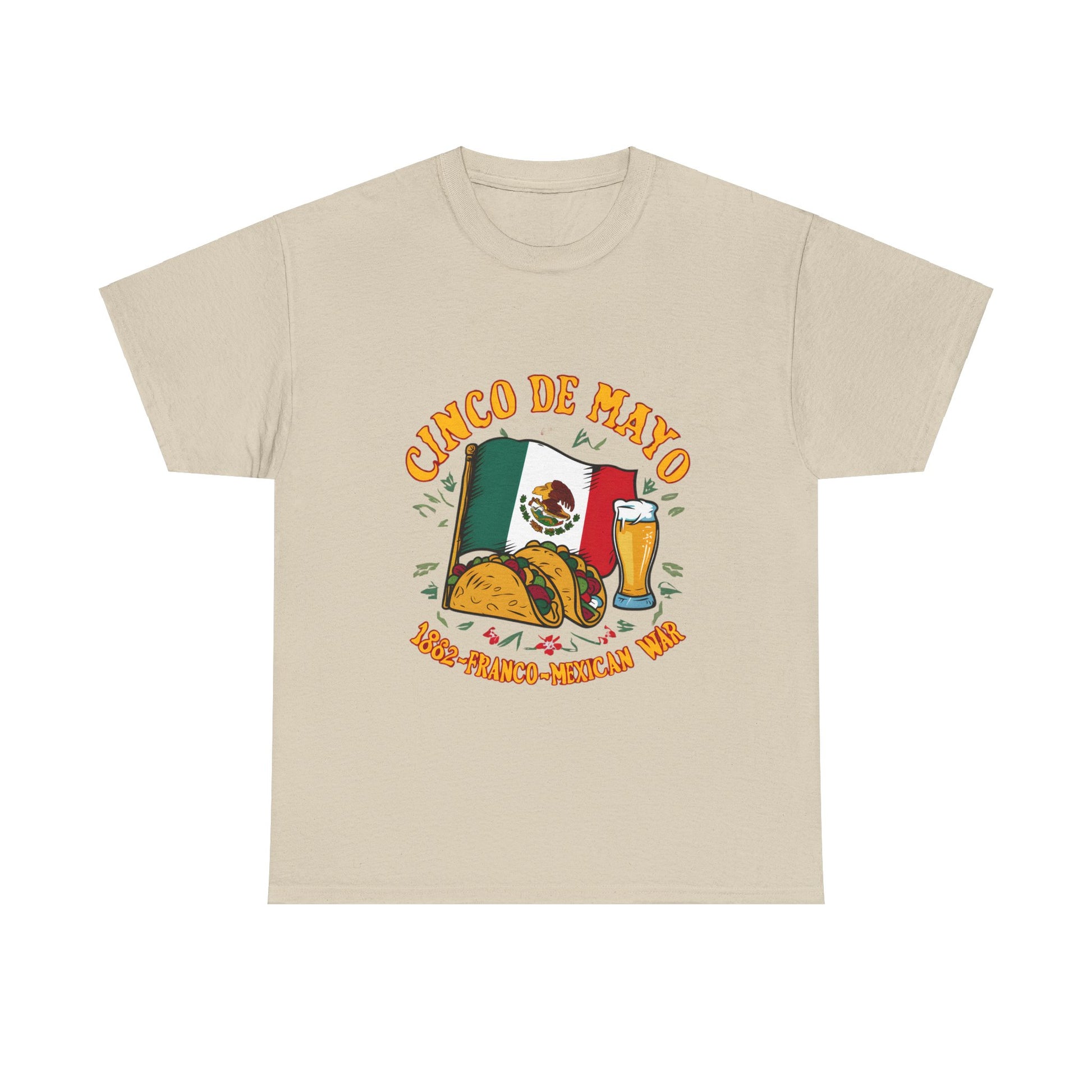 Cinco De Mayo Mexican Independence Day Graphic Unisex Heavy Cotton Tee Cotton Funny Humorous Graphic Soft Premium Unisex Men Women Sand T-shirt Birthday Gift-8