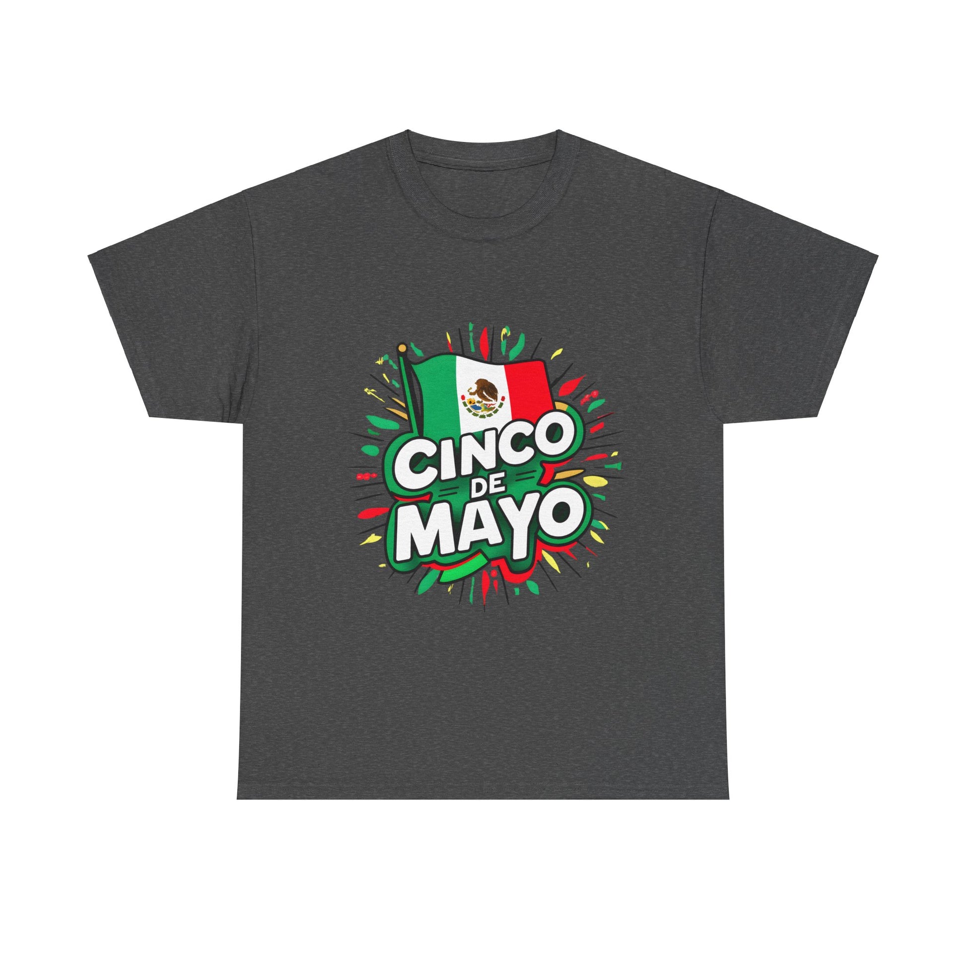 Cinco De Mayo Mexican Independence Day Graphic Unisex Heavy Cotton Tee Cotton Funny Humorous Graphic Soft Premium Unisex Men Women Dark Heather T-shirt Birthday Gift-4