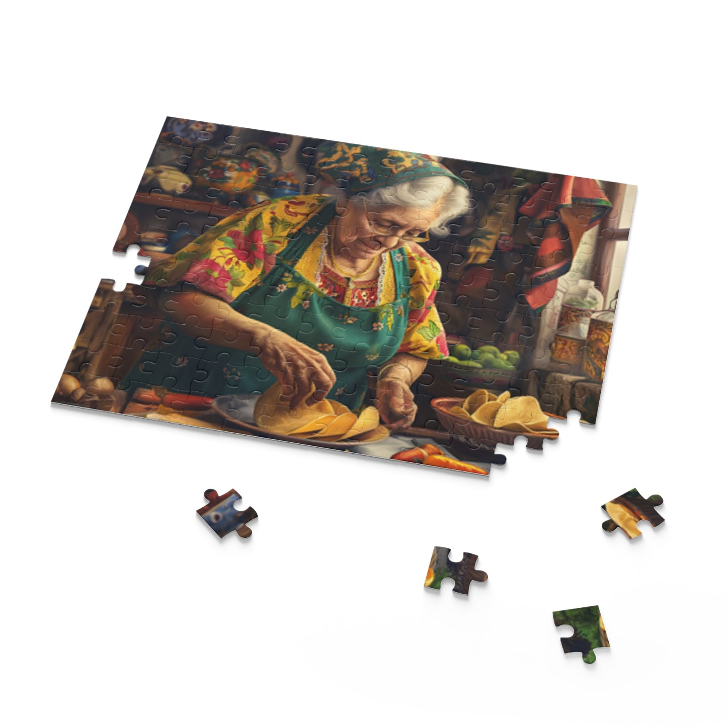 Mexican Art Old Women Kitchen Retro Jigsaw Puzzle Adult Birthday Business Jigsaw Puzzle Gift for Him Funny Humorous Indoor Outdoor Game Gift For Her Online-7