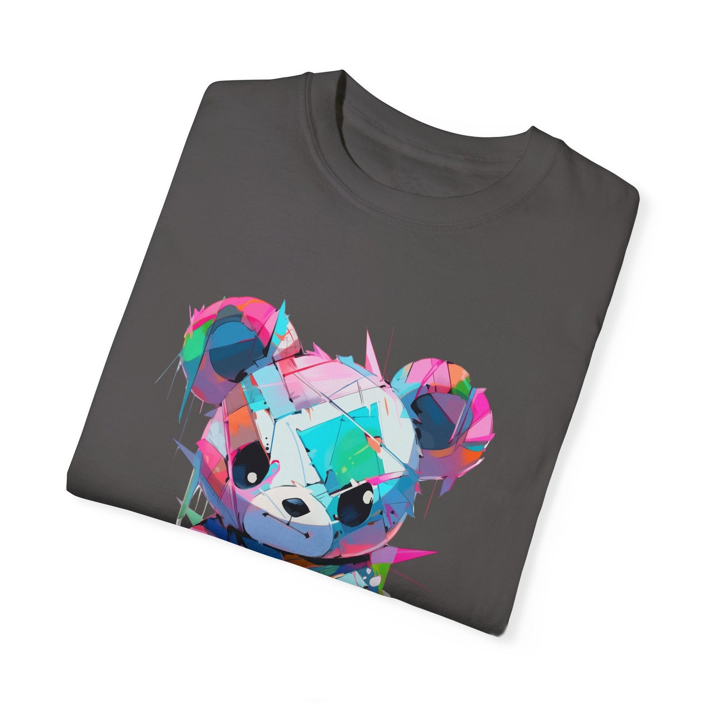 Hip Hop Teddy Bear Graphic Unisex Garment-dyed T-shirt Cotton Funny Humorous Graphic Soft Premium Unisex Men Women Graphite T-shirt Birthday Gift-38