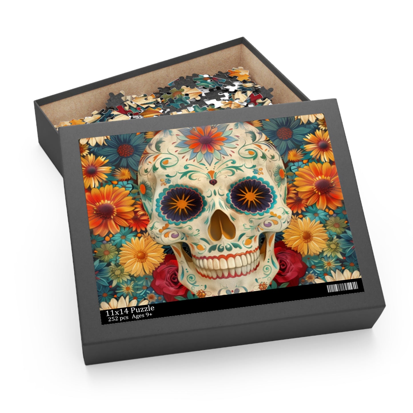 Mexican Art Day of the Dead Día de Muertos Jigsaw Puzzle Adult Birthday Business Jigsaw Puzzle Gift for Him Funny Humorous Indoor Outdoor Game Gift For Her Online-8