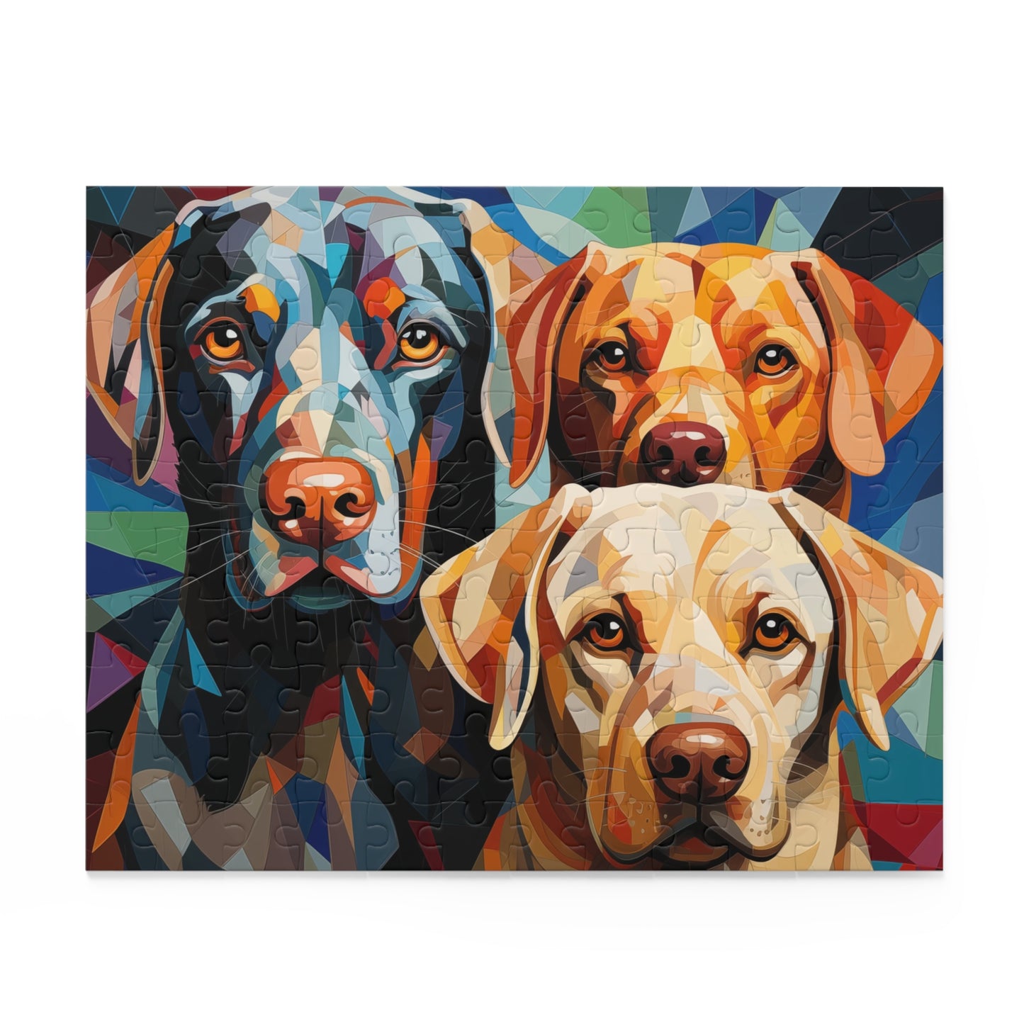 Vibrant Abstract Labrador Dog Retriever Jigsaw Puzzle for Boys, Girls, Kids Adult Birthday Business Jigsaw Puzzle Gift for Him Funny Humorous Indoor Outdoor Game Gift For Her Online-2