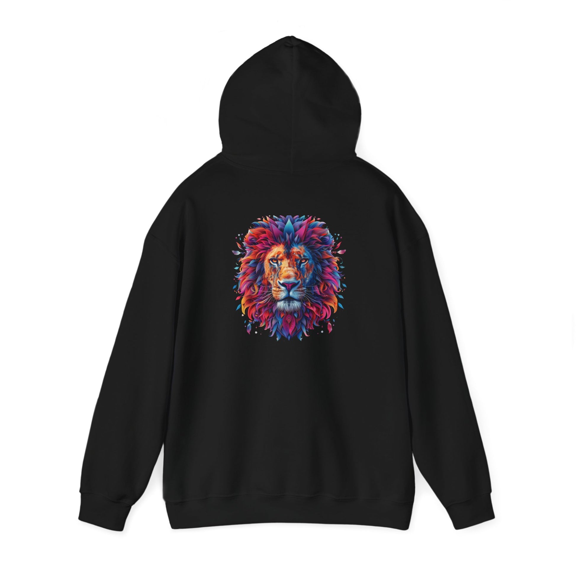 Lion Head Graphic Unisex Heavy Blend™ Hooded Sweatshirt Cotton Funny Humorous Graphic Soft Premium Unisex Men Women Black Hooded Sweatshirt Birthday Gift-15