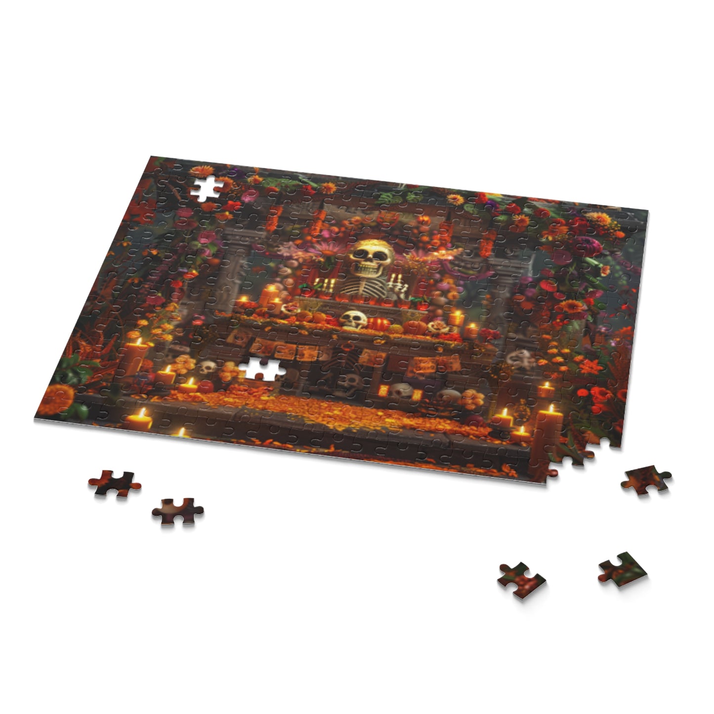 Mexican Art Day of the Dead Día de Muertos Jigsaw Puzzle Adult Birthday Business Jigsaw Puzzle Gift for Him Funny Humorous Indoor Outdoor Game Gift For Her Online-9