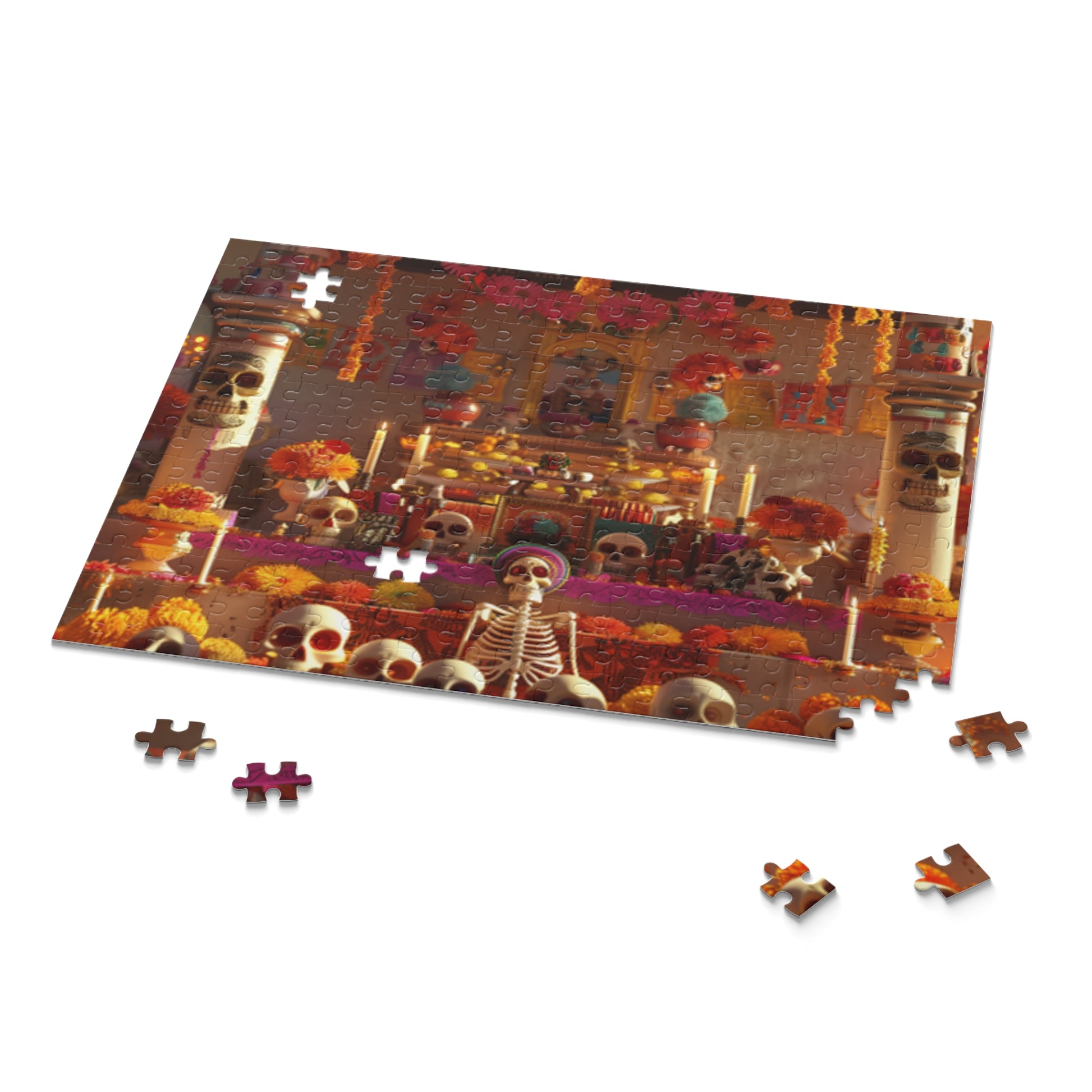 Mexican Art Day of the Dead Día de Muertos Jigsaw Puzzle Adult Birthday Business Jigsaw Puzzle Gift for Him Funny Humorous Indoor Outdoor Game Gift For Her Online-9