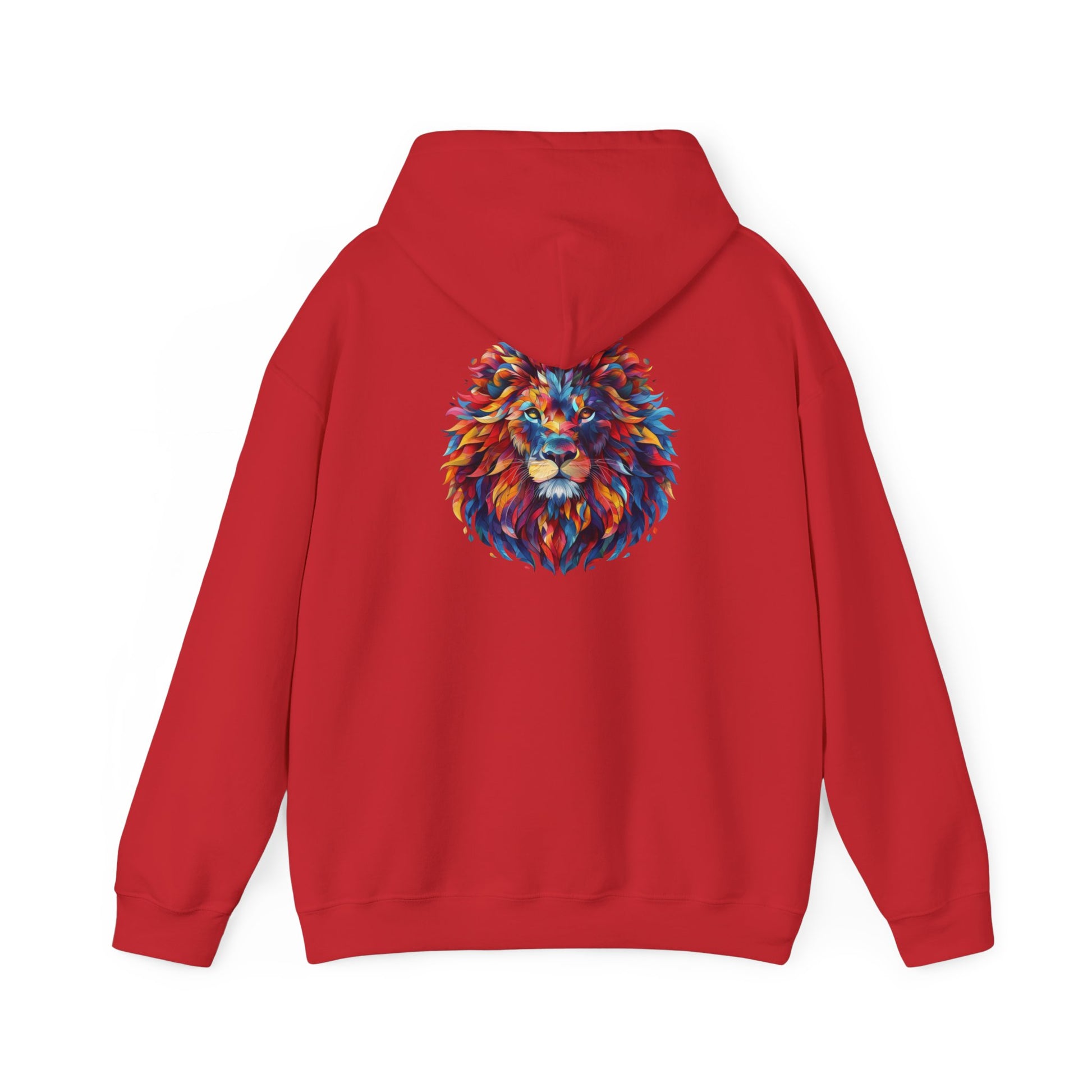 Lion Head Graphic Unisex Heavy Blend™ Hooded Sweatshirt Cotton Funny Humorous Graphic Soft Premium Unisex Men Women Red Hooded Sweatshirt Birthday Gift-8