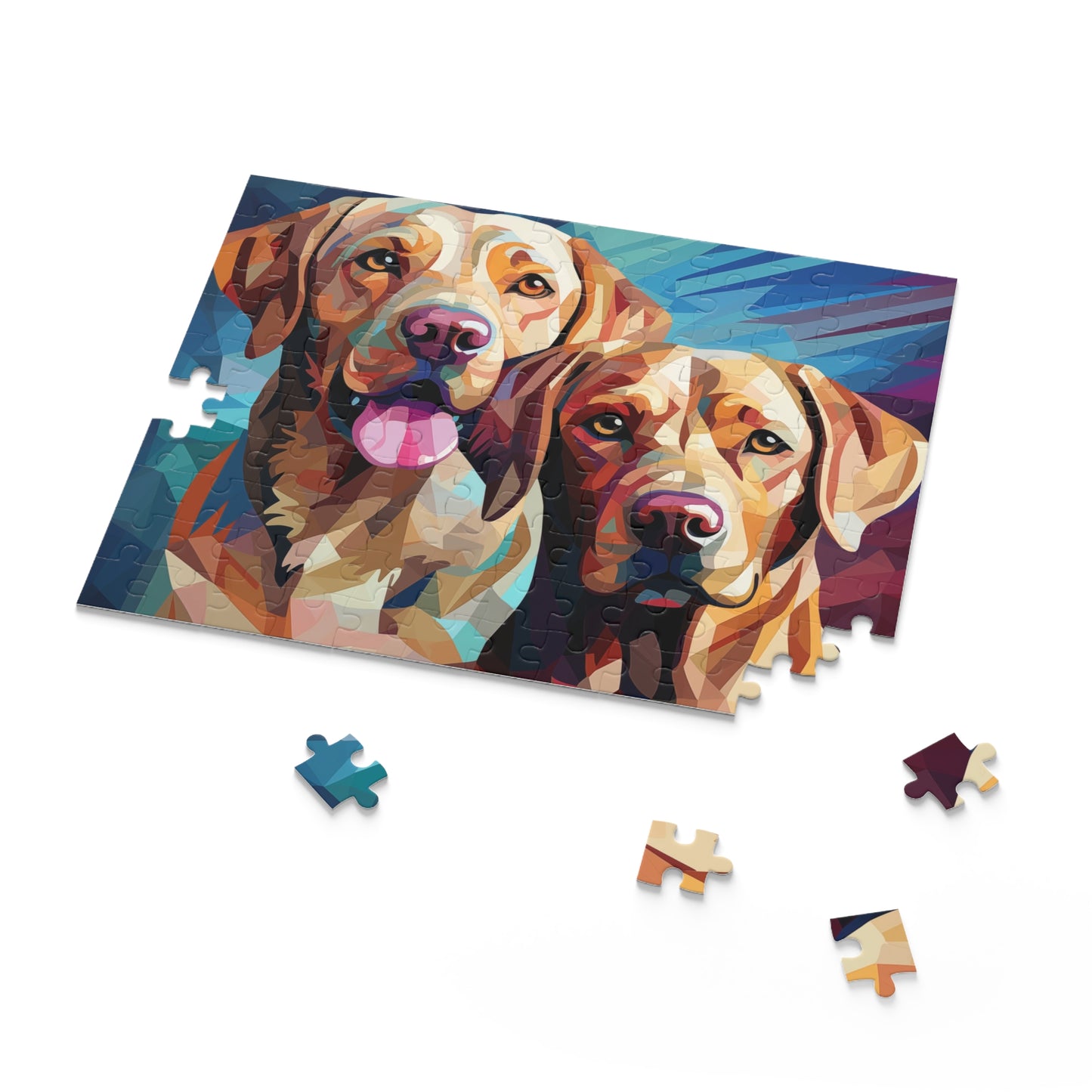 Labrador Dog Watercolor Vibrant Jigsaw Puzzle for Boys, Girls, Kids Adult Birthday Business Jigsaw Puzzle Gift for Him Funny Humorous Indoor Outdoor Game Gift For Her Online-7