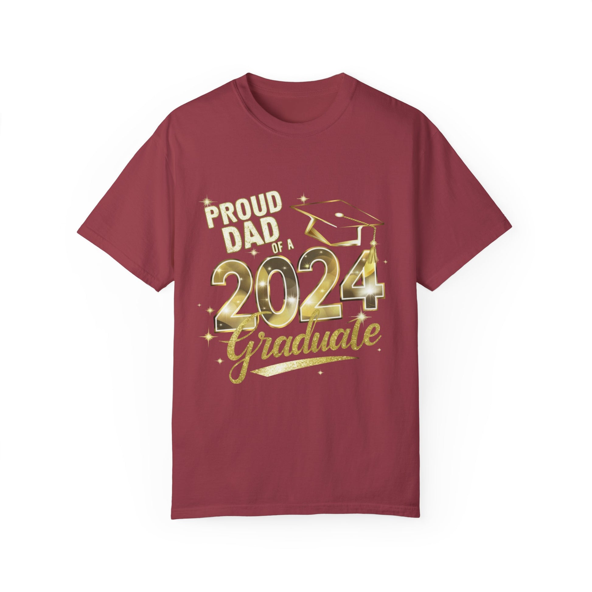Proud of Dad 2024 Graduate Unisex Garment-dyed T-shirt Cotton Funny Humorous Graphic Soft Premium Unisex Men Women Chili T-shirt Birthday Gift-7