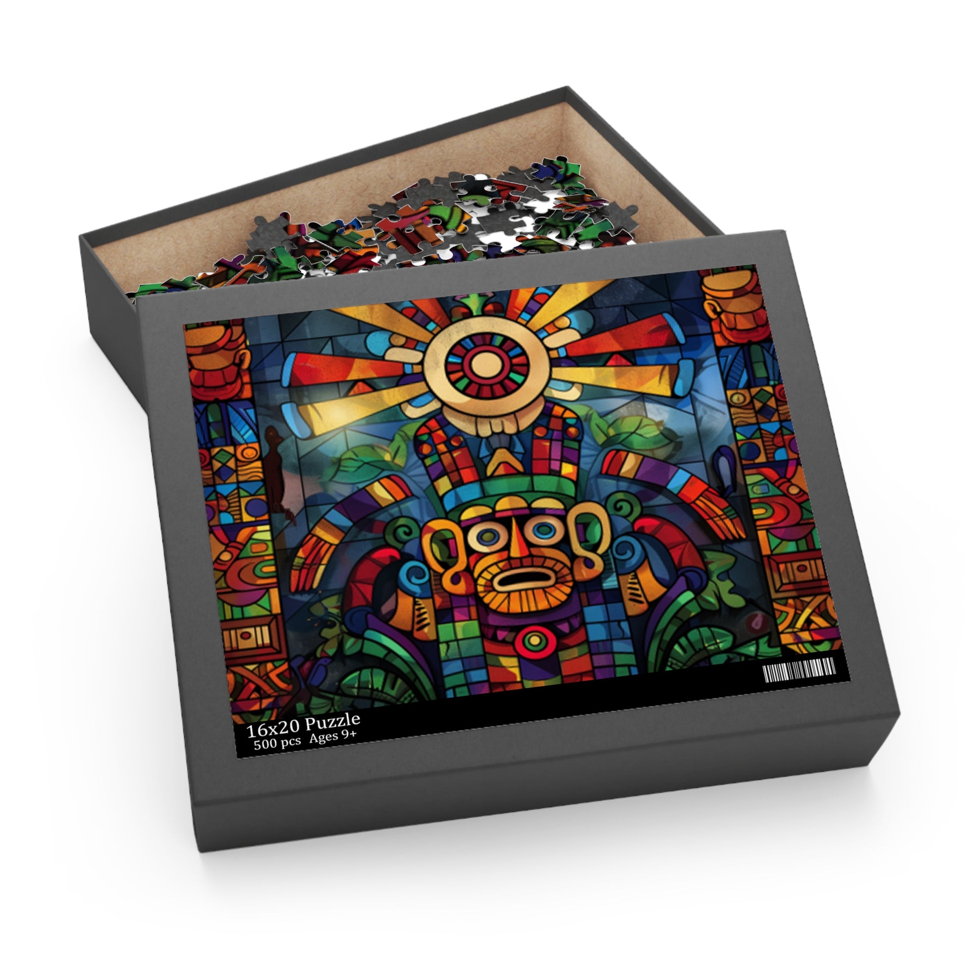 Mexican Art Retro Men Jigsaw Puzzle Adult Birthday Business Jigsaw Puzzle Gift for Him Funny Humorous Indoor Outdoor Game Gift For Her Online-4