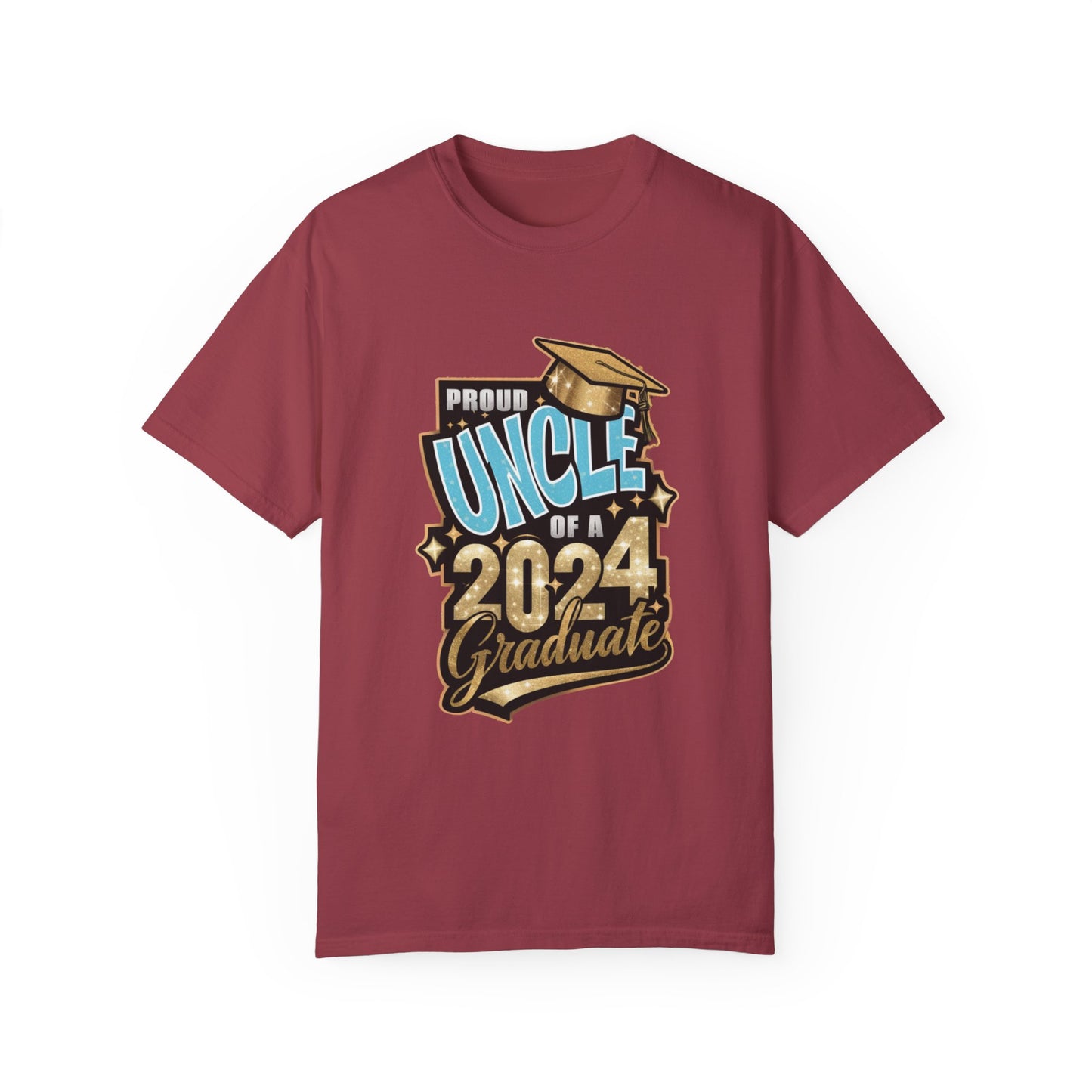 Proud Uncle of a 2024 Graduate Unisex Garment-dyed T-shirt Cotton Funny Humorous Graphic Soft Premium Unisex Men Women Chili T-shirt Birthday Gift-7