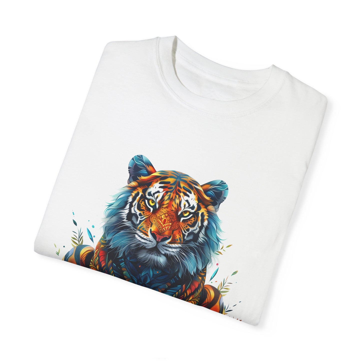 Lion Head Cool Graphic Design Novelty Unisex Garment-dyed T-shirt Cotton Funny Humorous Graphic Soft Premium Unisex Men Women White T-shirt Birthday Gift-23