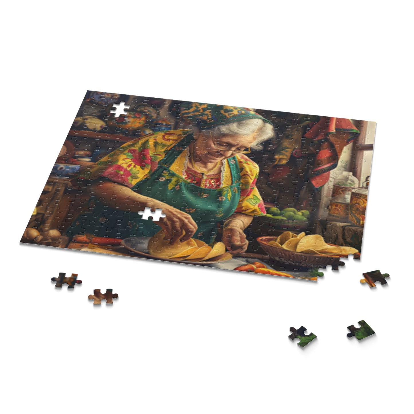 Mexican Art Old Women Kitchen Retro Jigsaw Puzzle Adult Birthday Business Jigsaw Puzzle Gift for Him Funny Humorous Indoor Outdoor Game Gift For Her Online-9