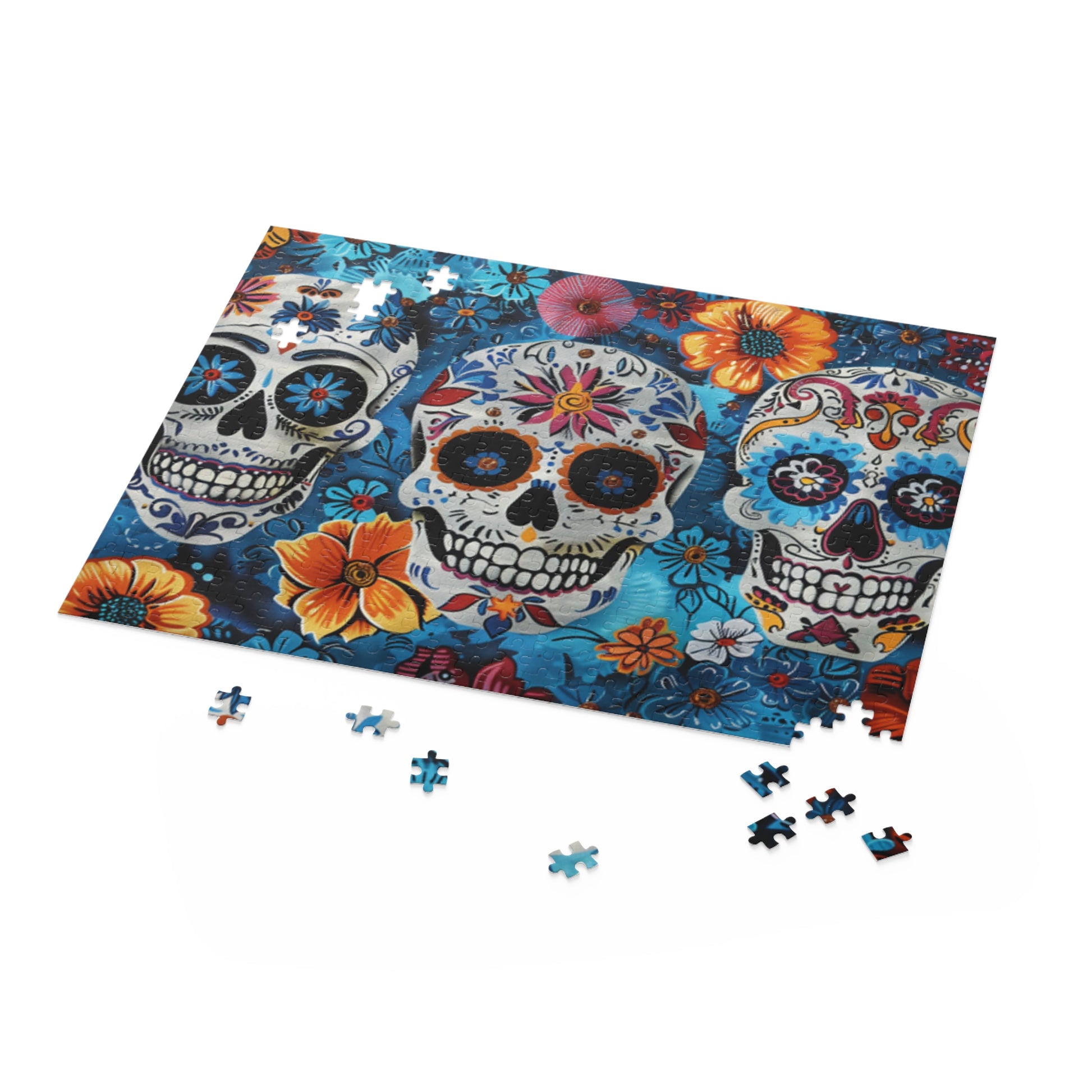 Mexican Art Day of the Dead Día de Muertos Jigsaw Puzzle Adult Birthday Business Jigsaw Puzzle Gift for Him Funny Humorous Indoor Outdoor Game Gift For Her Online-5