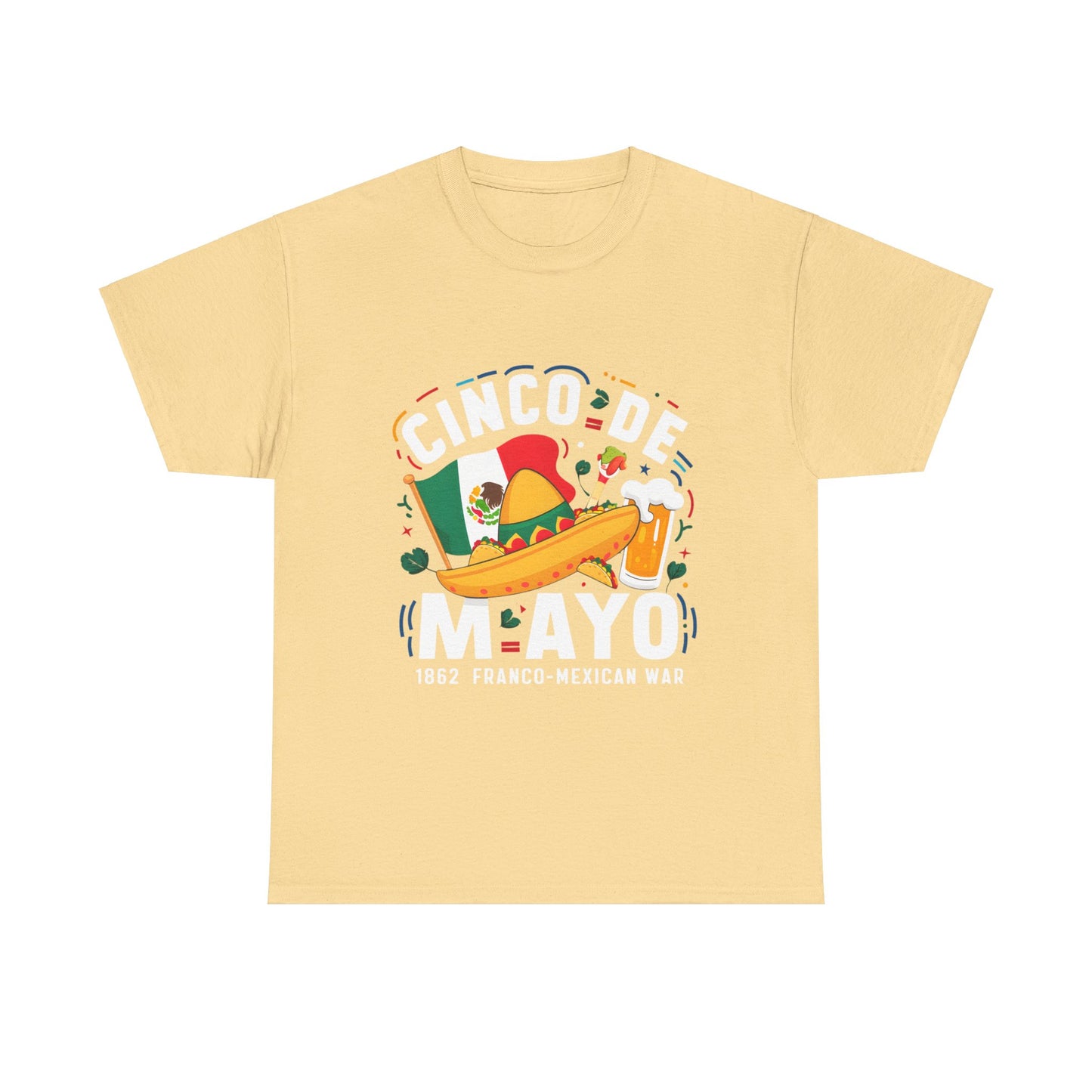 Cinco De Mayo Mexican Independence Day Graphic Unisex Heavy Cotton Tee Cotton Funny Humorous Graphic Soft Premium Unisex Men Women Yellow Haze T-shirt Birthday Gift-11