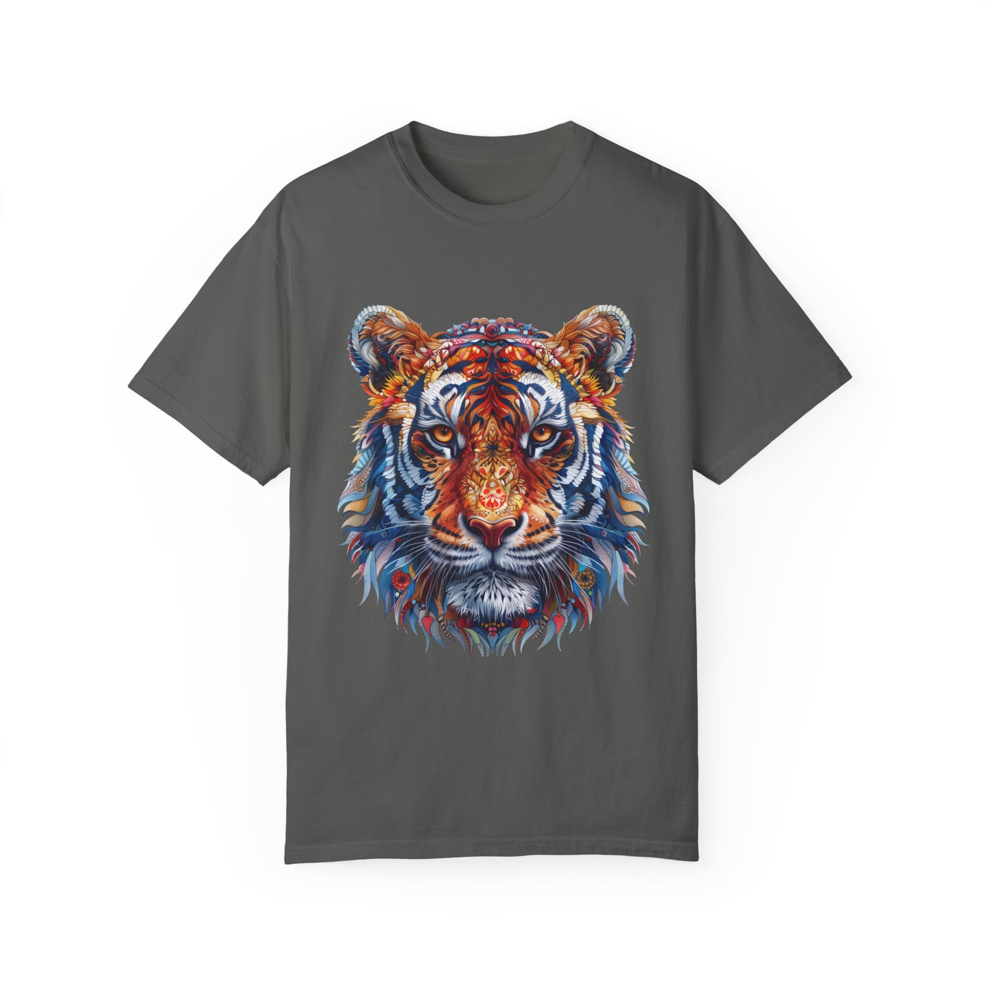 Lion Head Cool Graphic Design Novelty Unisex Garment-dyed T-shirt Cotton Funny Humorous Graphic Soft Premium Unisex Men Women Pepper T-shirt Birthday Gift-12